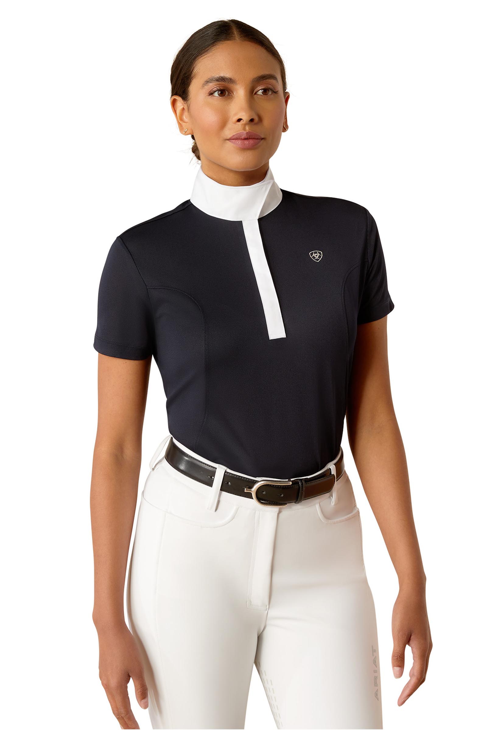 Show Navy Ariat Aptos dames wedstrijdshirt