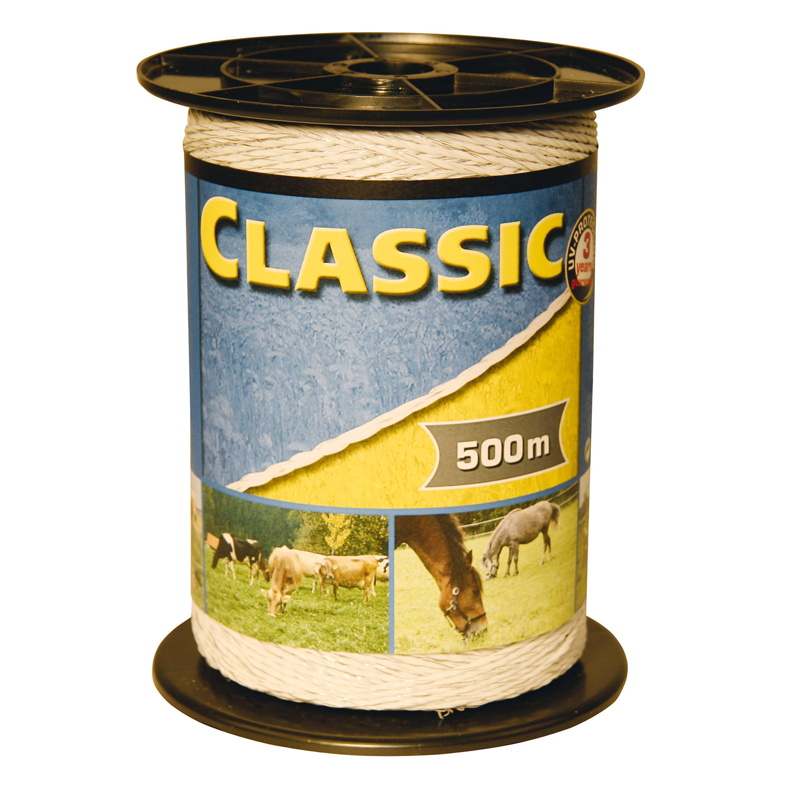 Farm Patrol Classic afrasteringslitze 500m wit, 6x 0,20 Niro