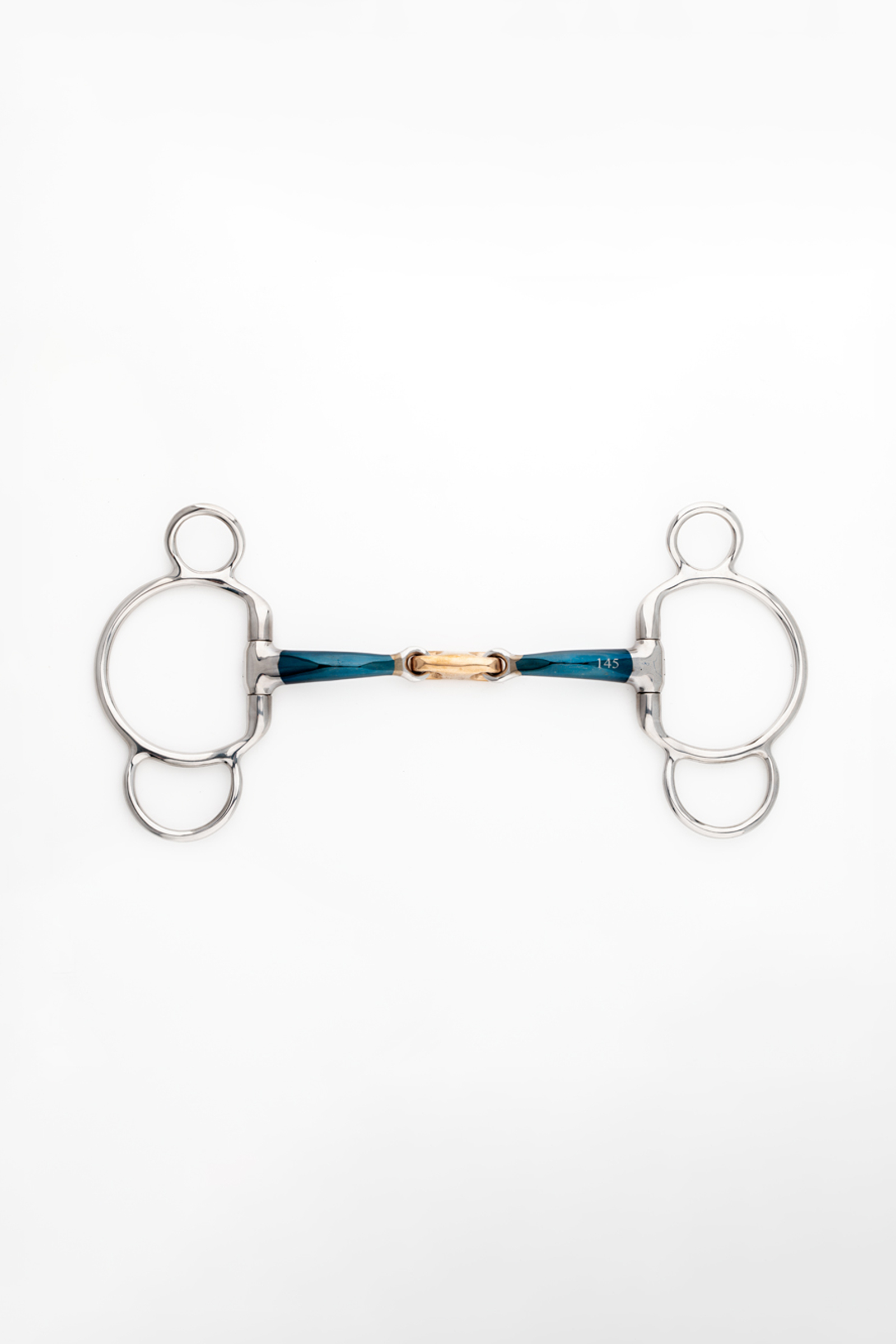 Kavalkade ergonomisch 3-ringenbit, dubbelgebroken, 14 mm