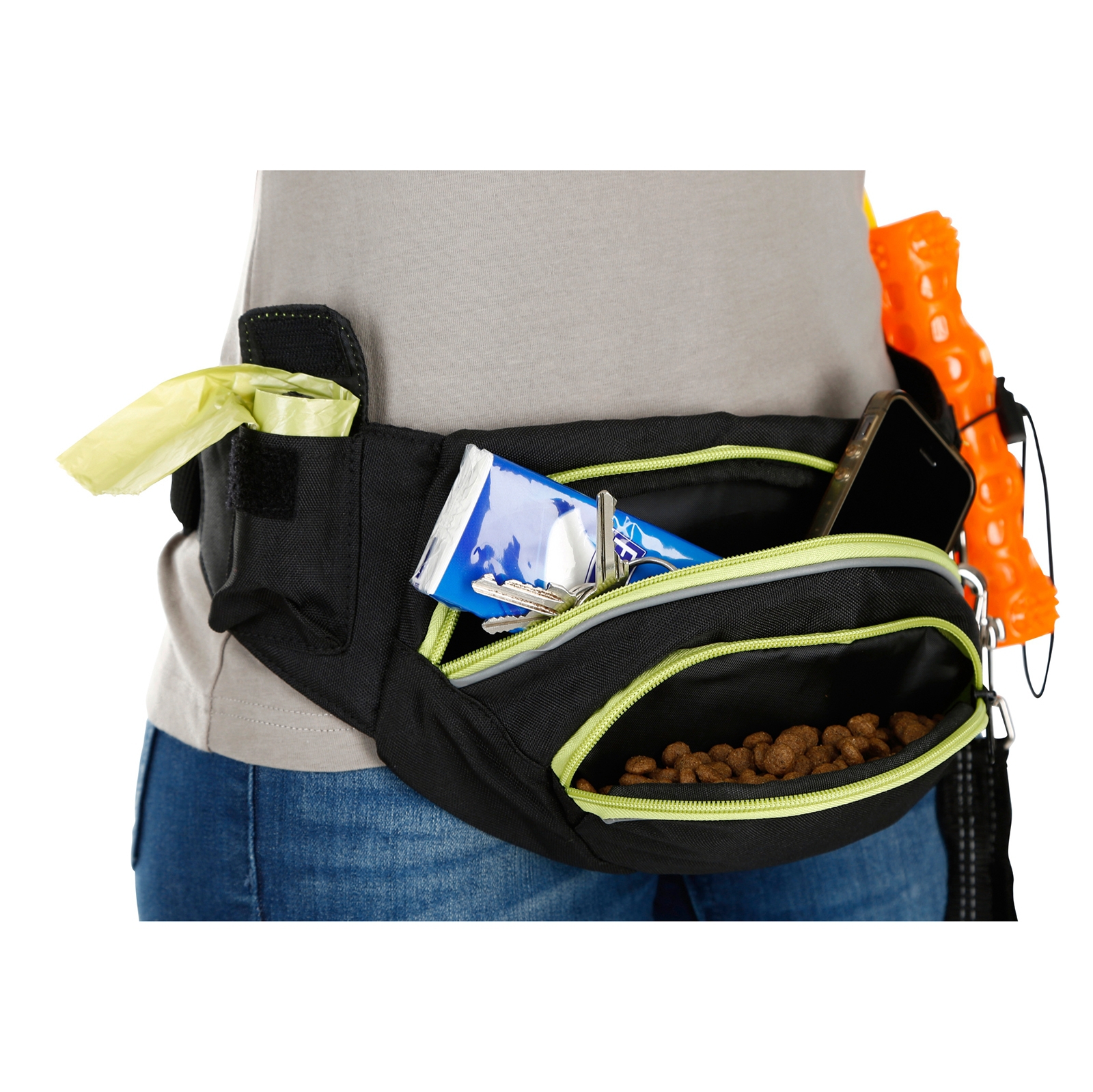 Kerbl Trainingsbuikriem Activezwart/pistache