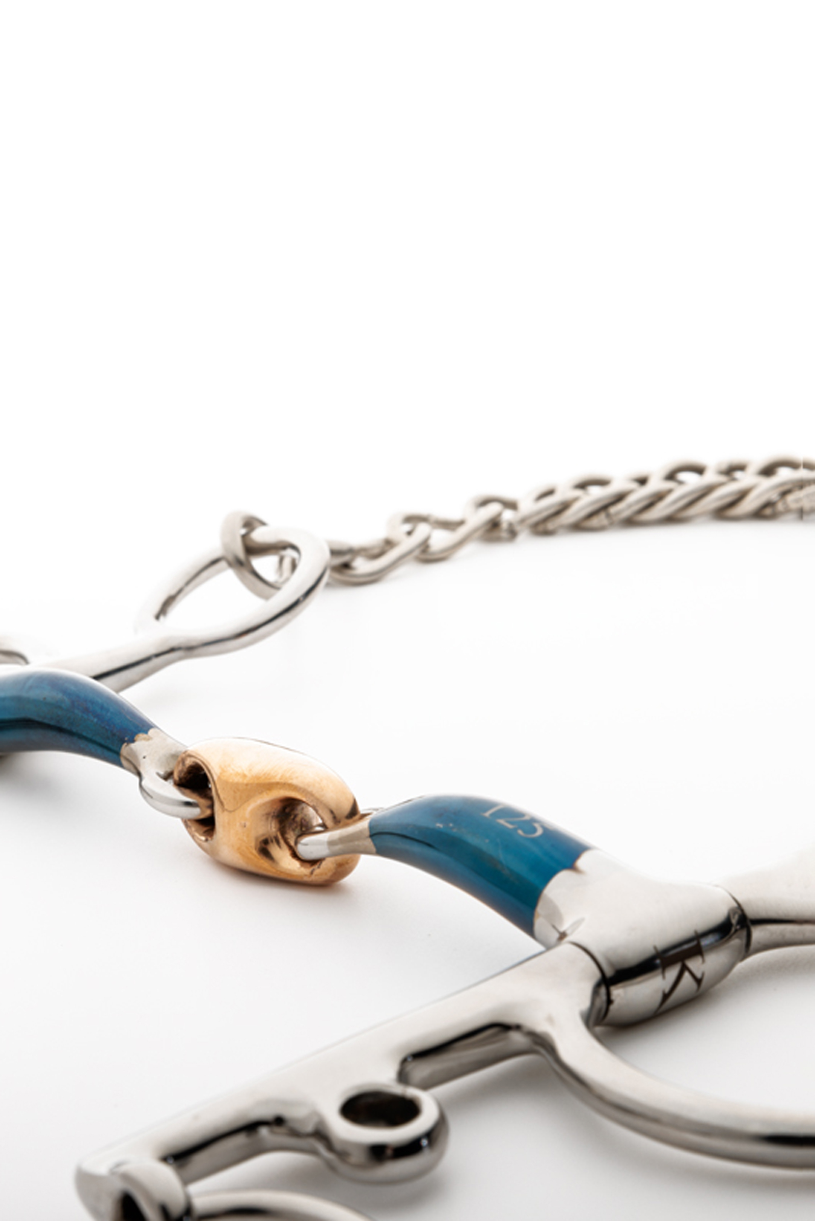 Kavalkade ergonomisch pelhambit, dubbelgebroken met Lock Up, lang, 14 mm