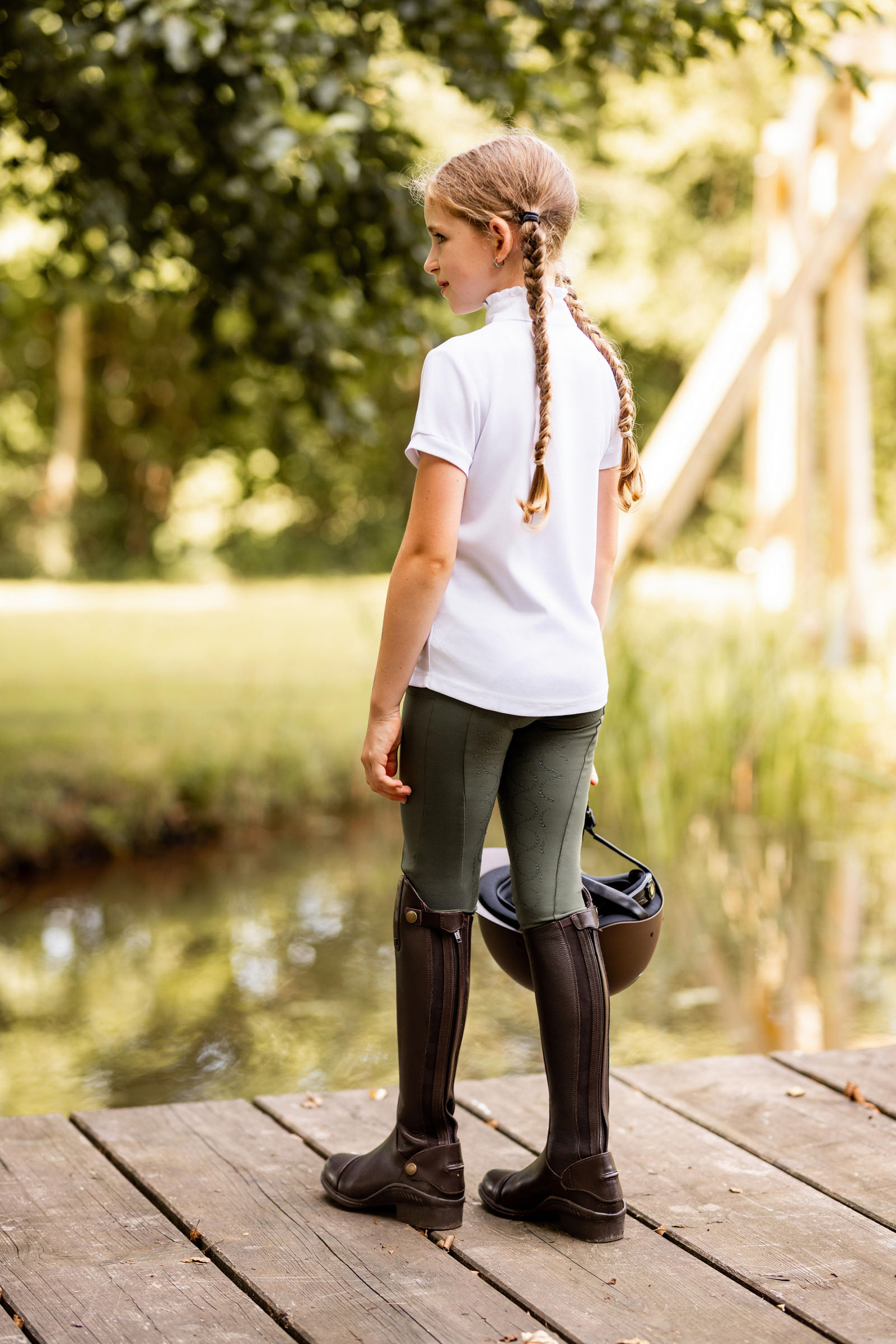 Horze Gillian Full Seat Compressie Tights, kinderen