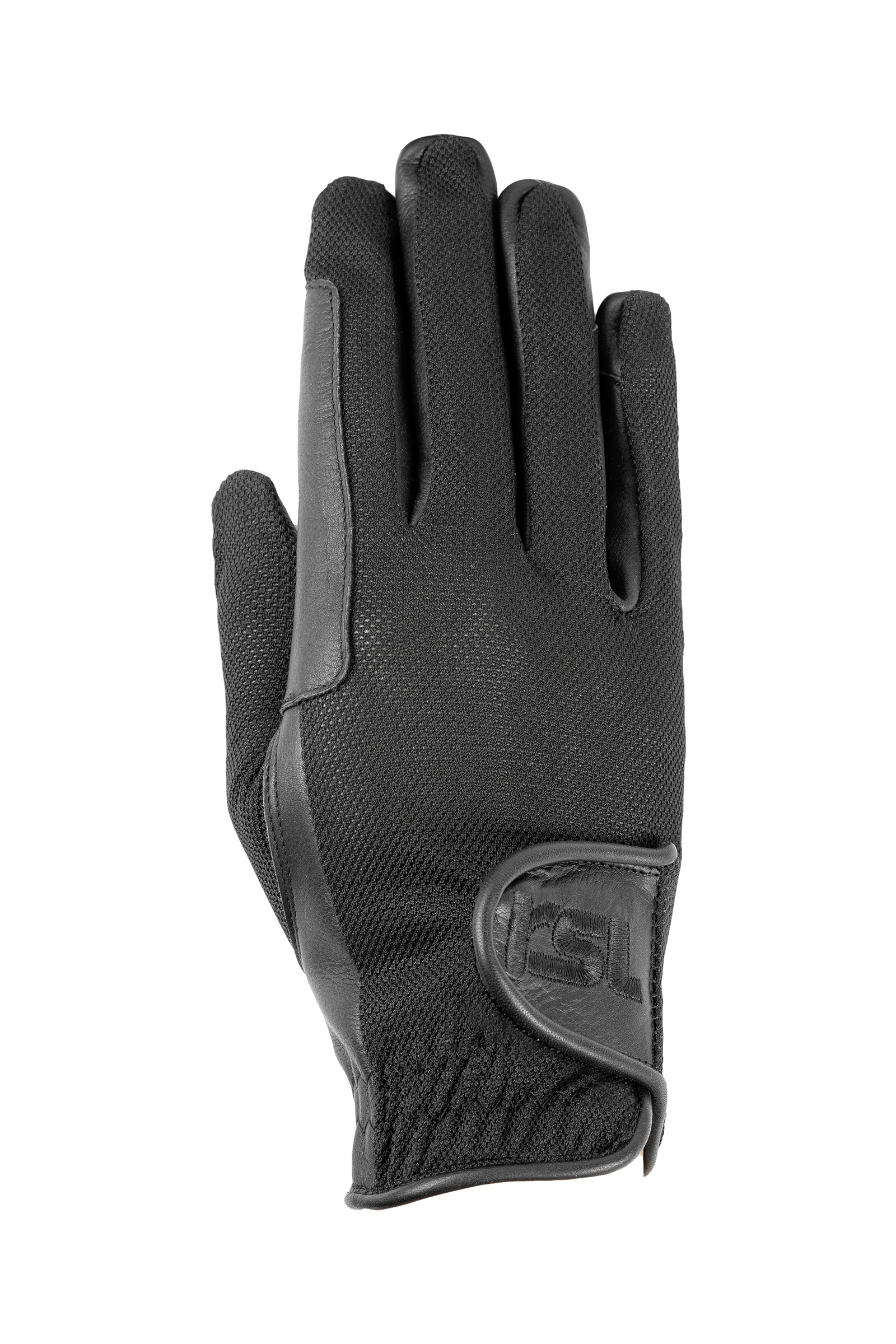 Black RSL Santa Monica Leather Riding Gloves