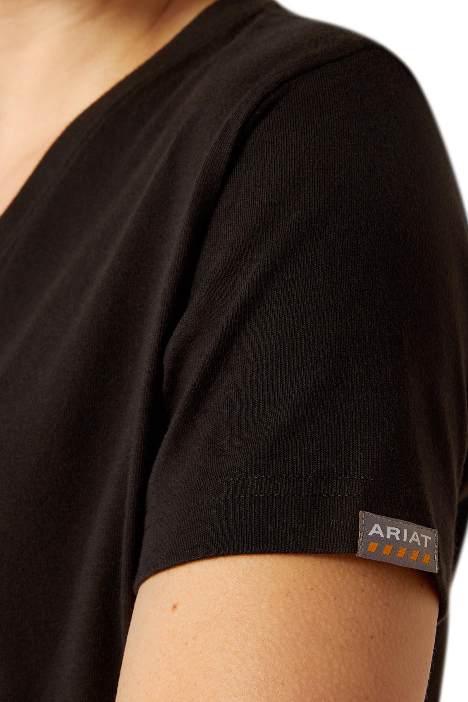 Ariat Rebar Cotton Strong standaard V-hals T-shirt voor dames  