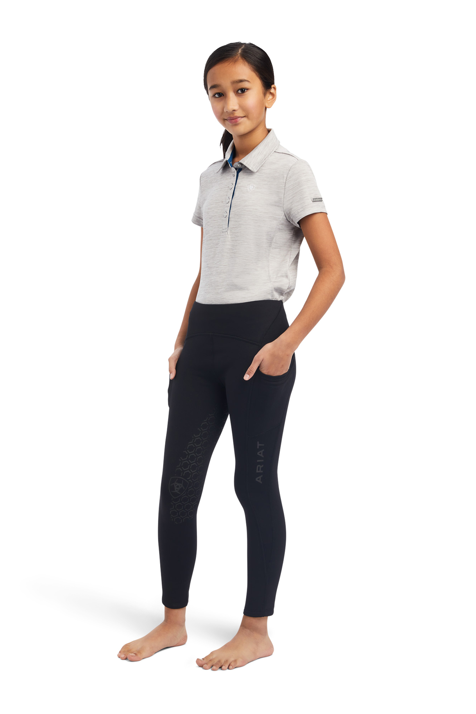 Ariat Venture Thermal Kinder thermische rijleggings met half grip