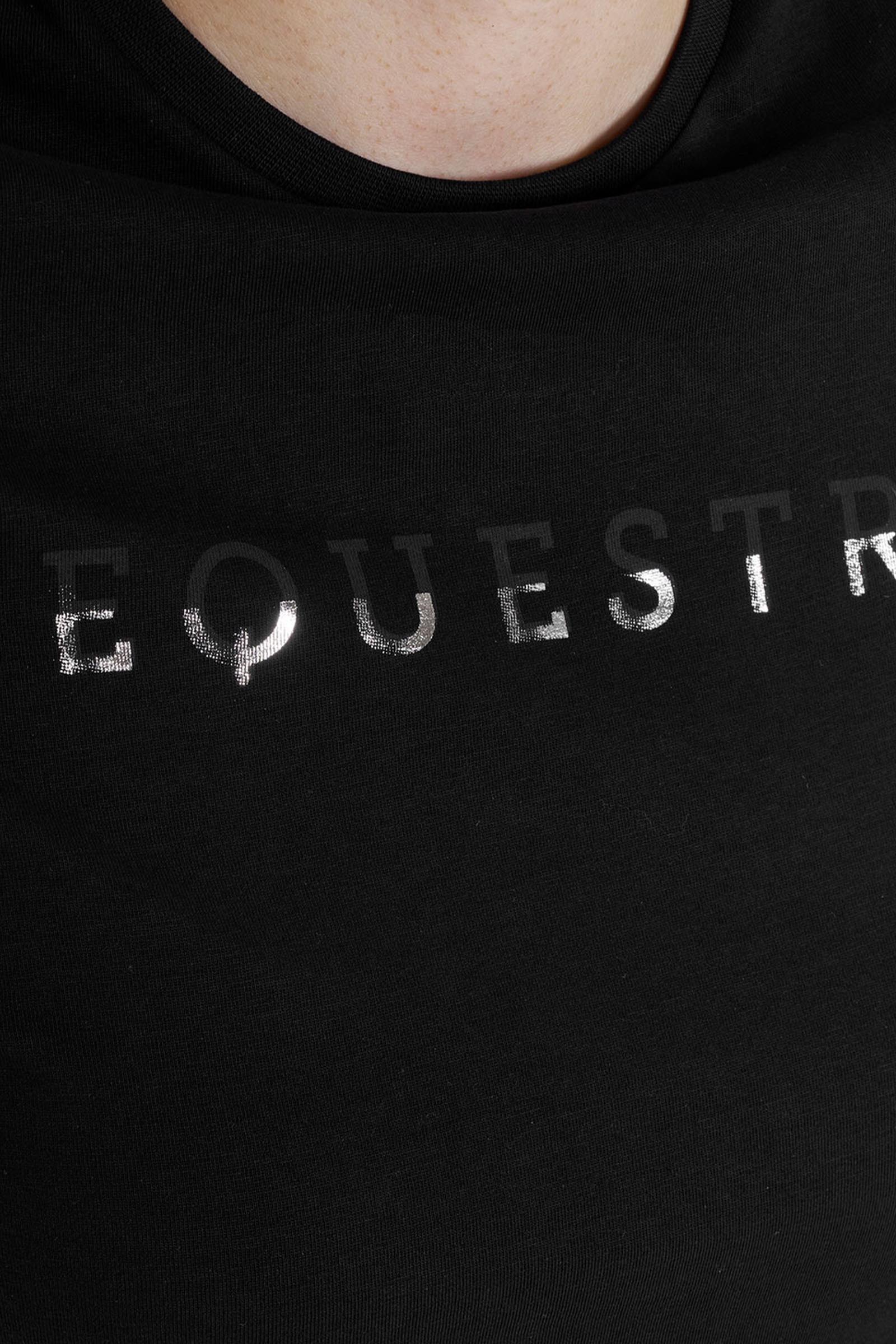 Equestro SS2026 Dames Logo Lamina katoenen T-shirt  