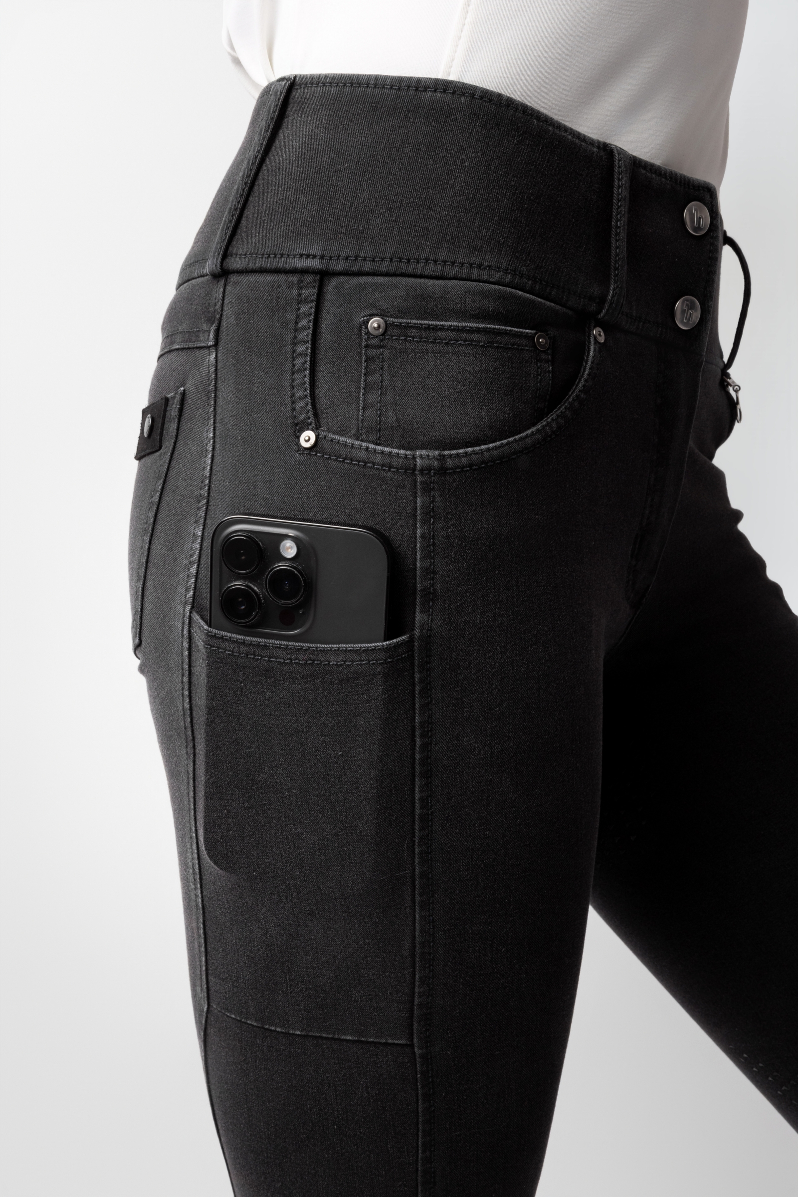 Horze Carolyn dames denim fullseat rijbroek  