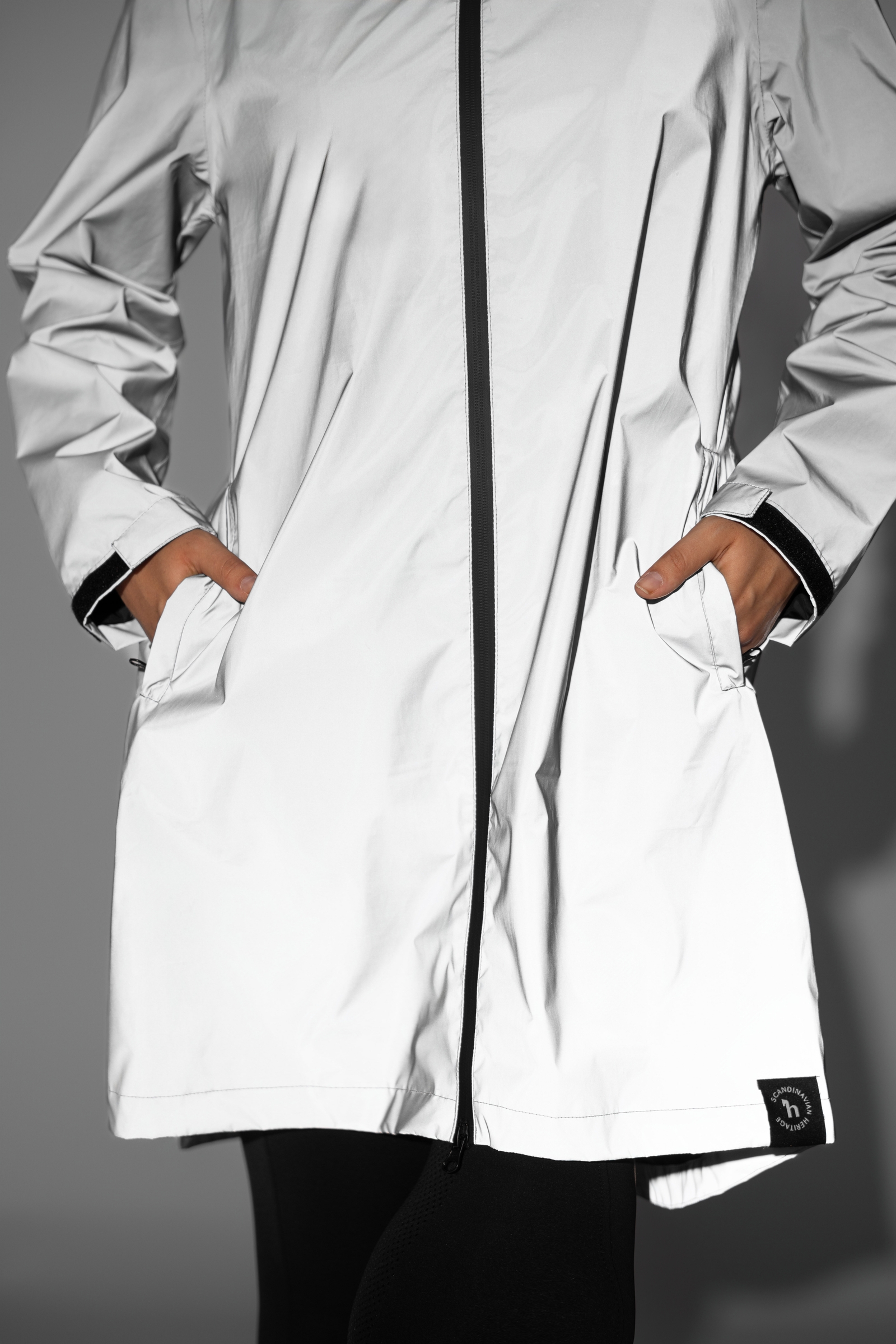 Horze Dames reflecterende regenjas