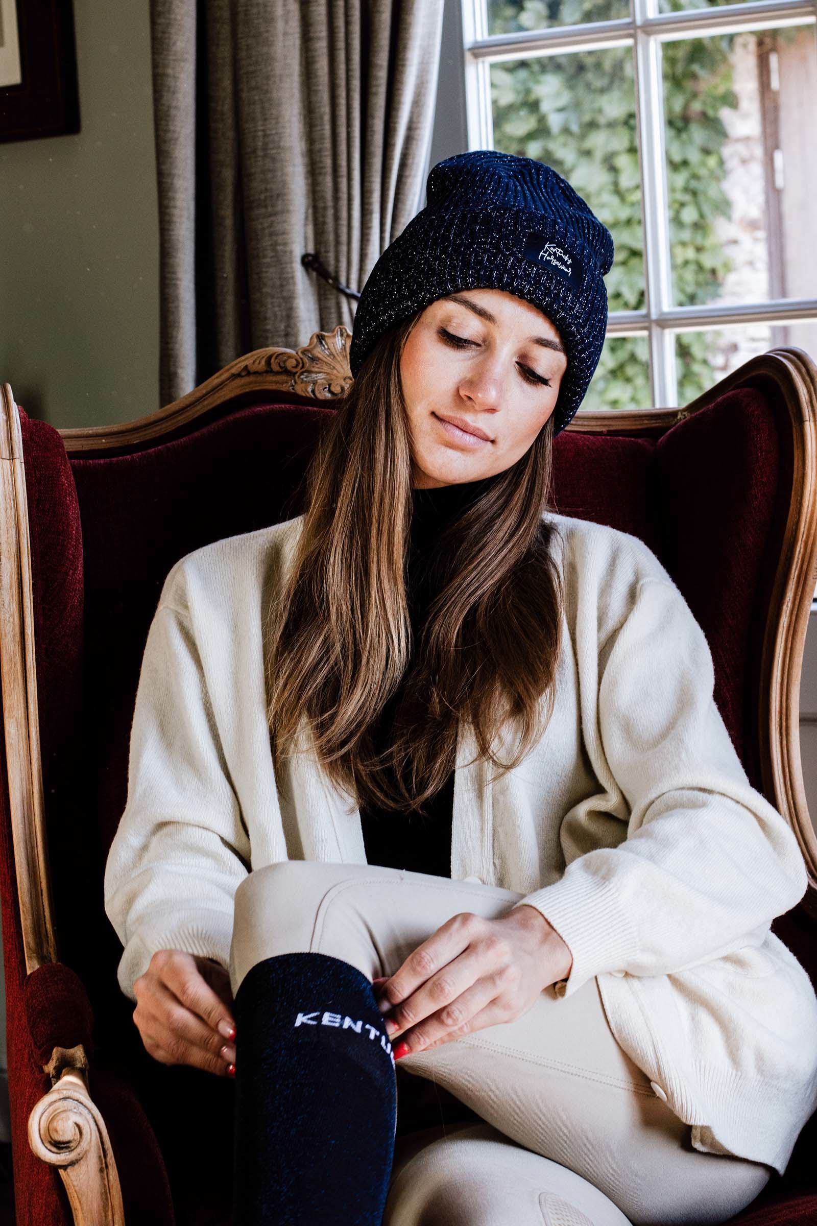 DB/AB Kentucky Horsewear Glitter Beanie