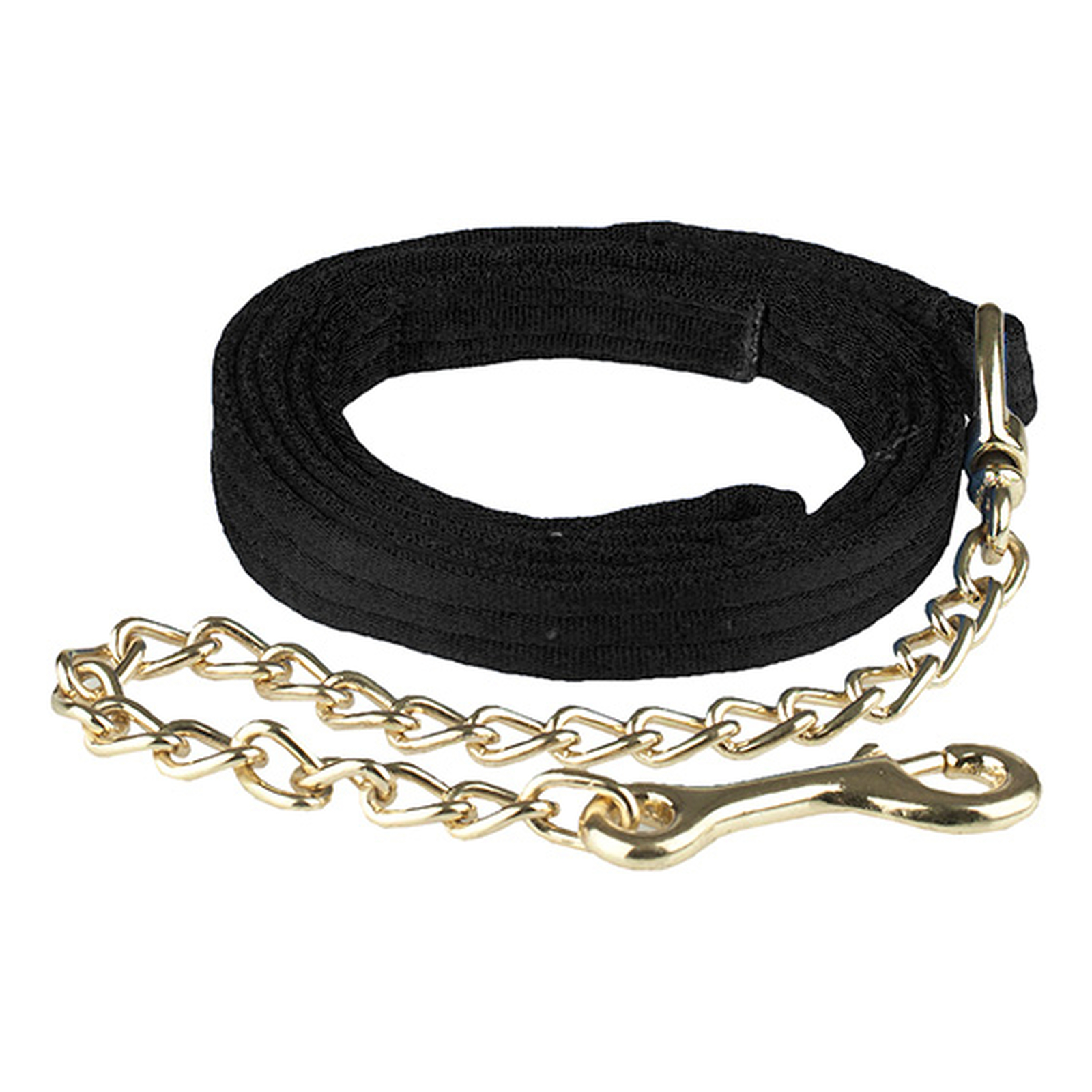 Black Finntack Pro Cushioned Web Lead Shank with Single Chain