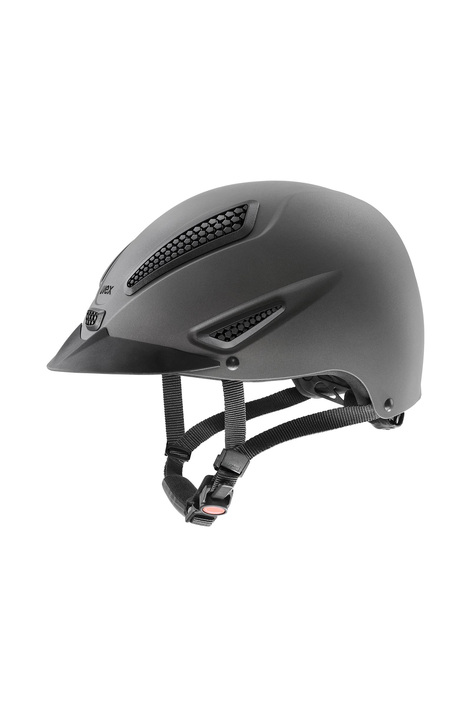 anthracite mat Uvex Perfexxion III Paardrijhelm