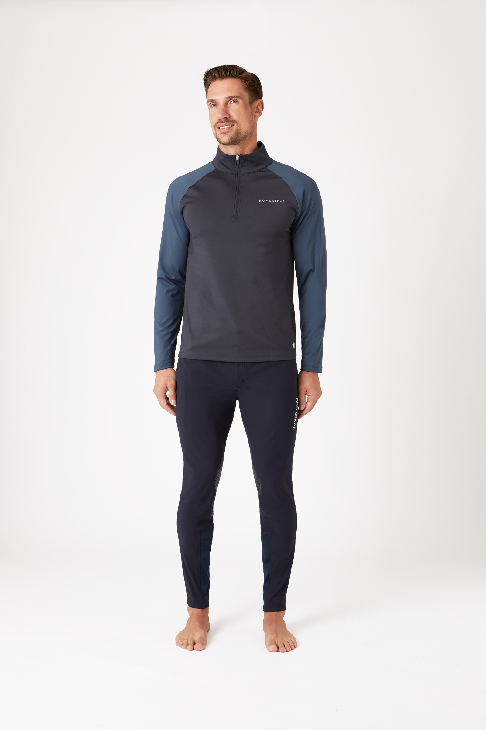 B Vertigo Edmund trainingsshirt met rits, heren