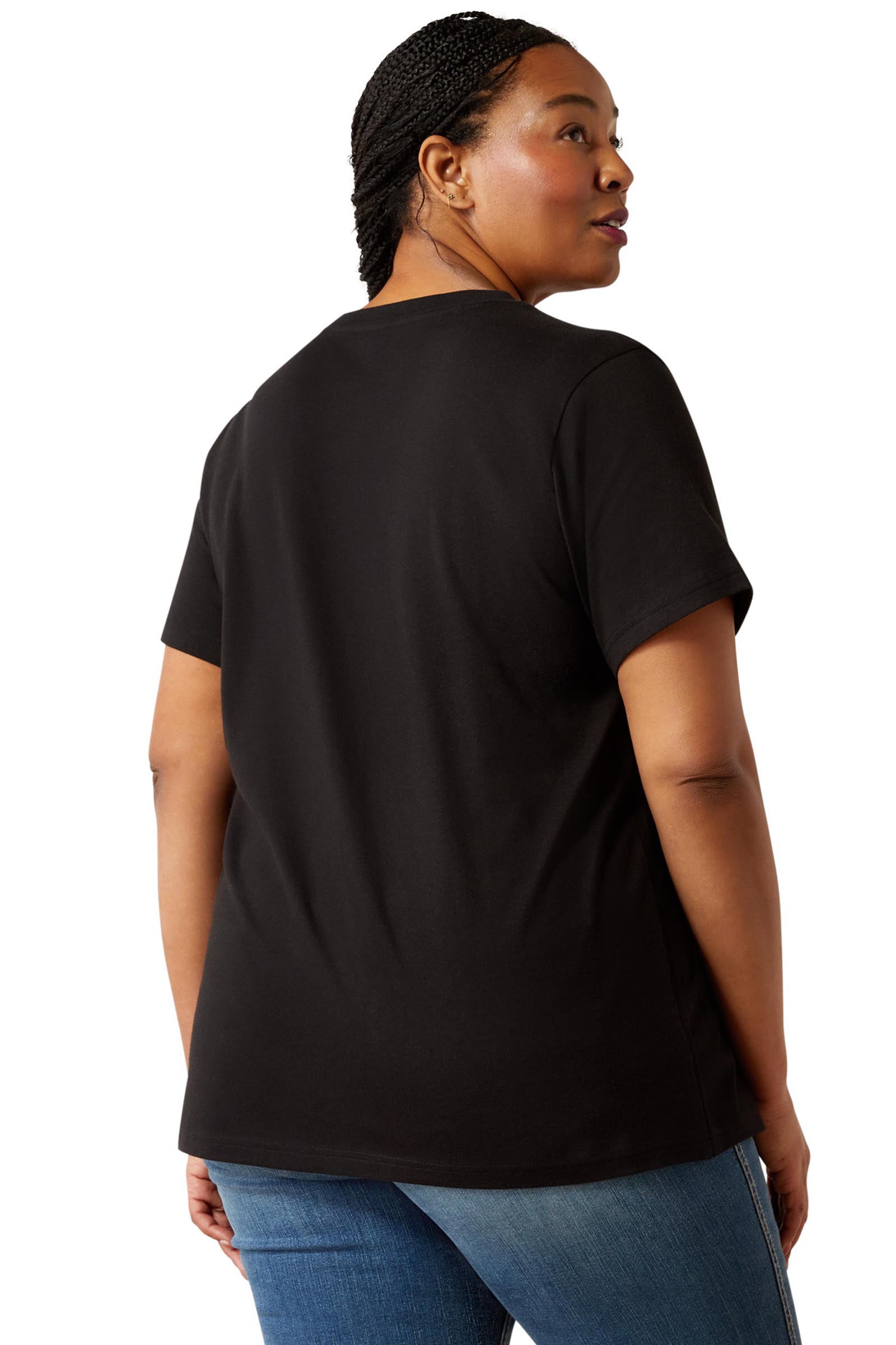 Ariat Rebar Cotton Strong standaard V-hals T-shirt voor dames  