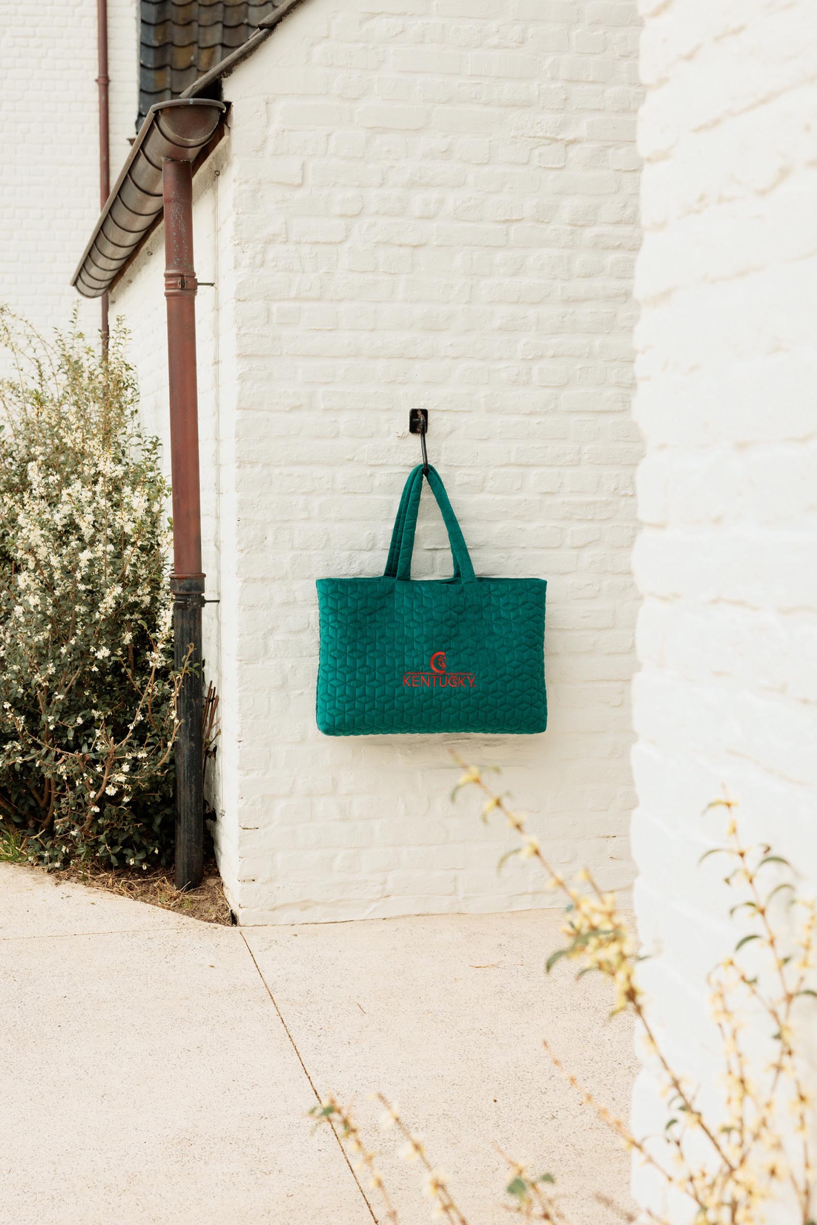 Kentucky Horsewear fluwelen tas met logo  