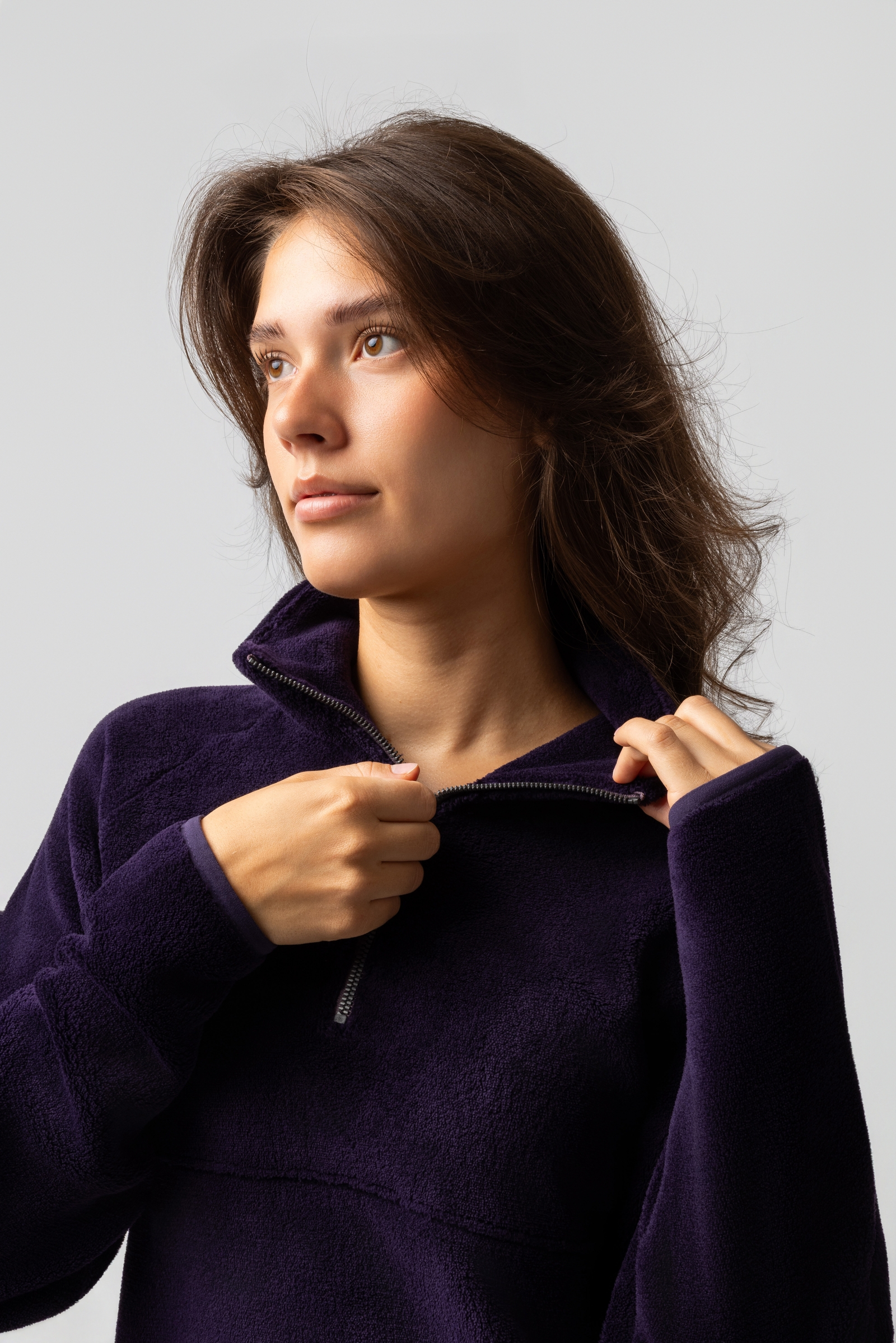 Horze Frieda Dames anorak fleece sweater