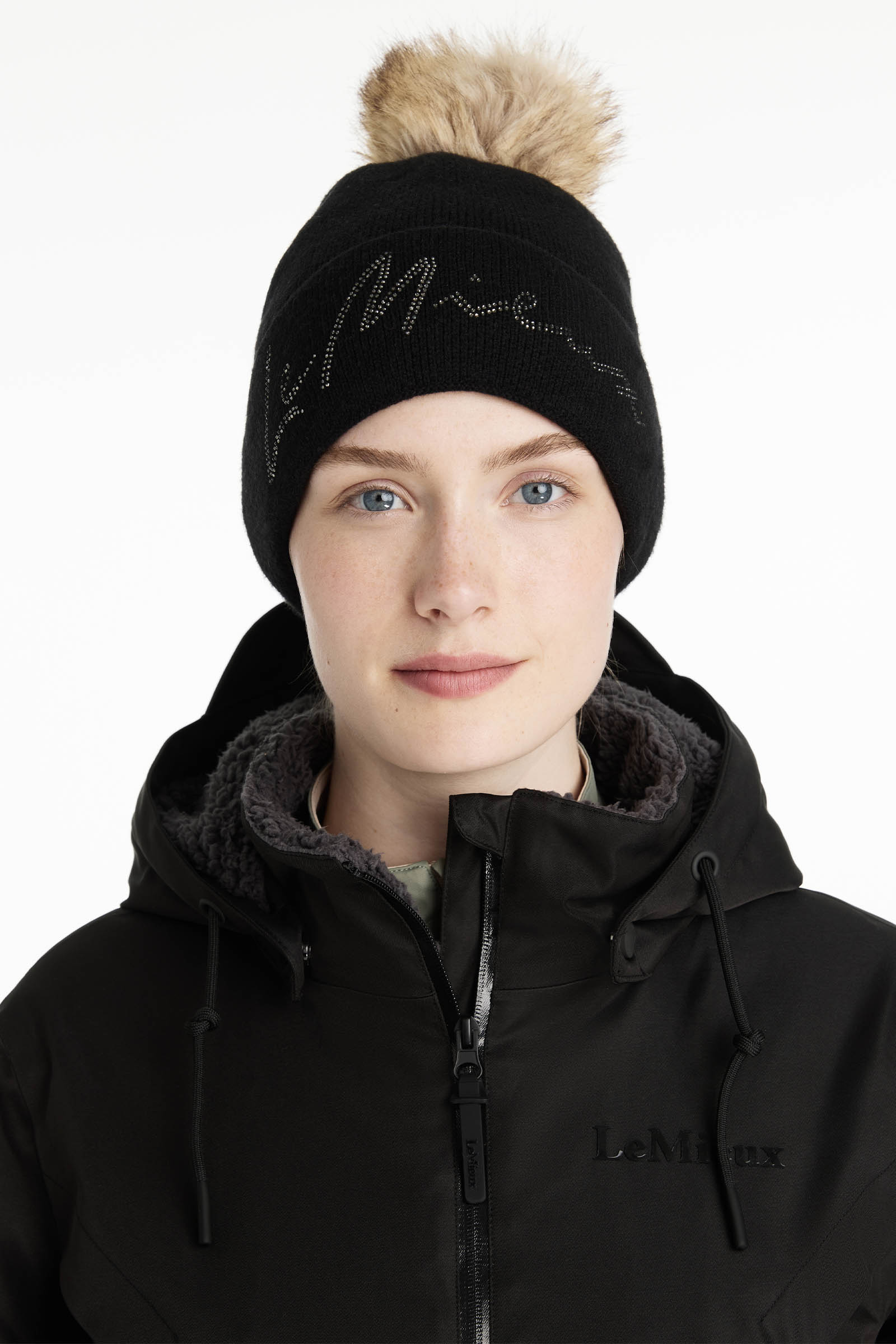 LeMieux Sparkle gebreide muts met glitters