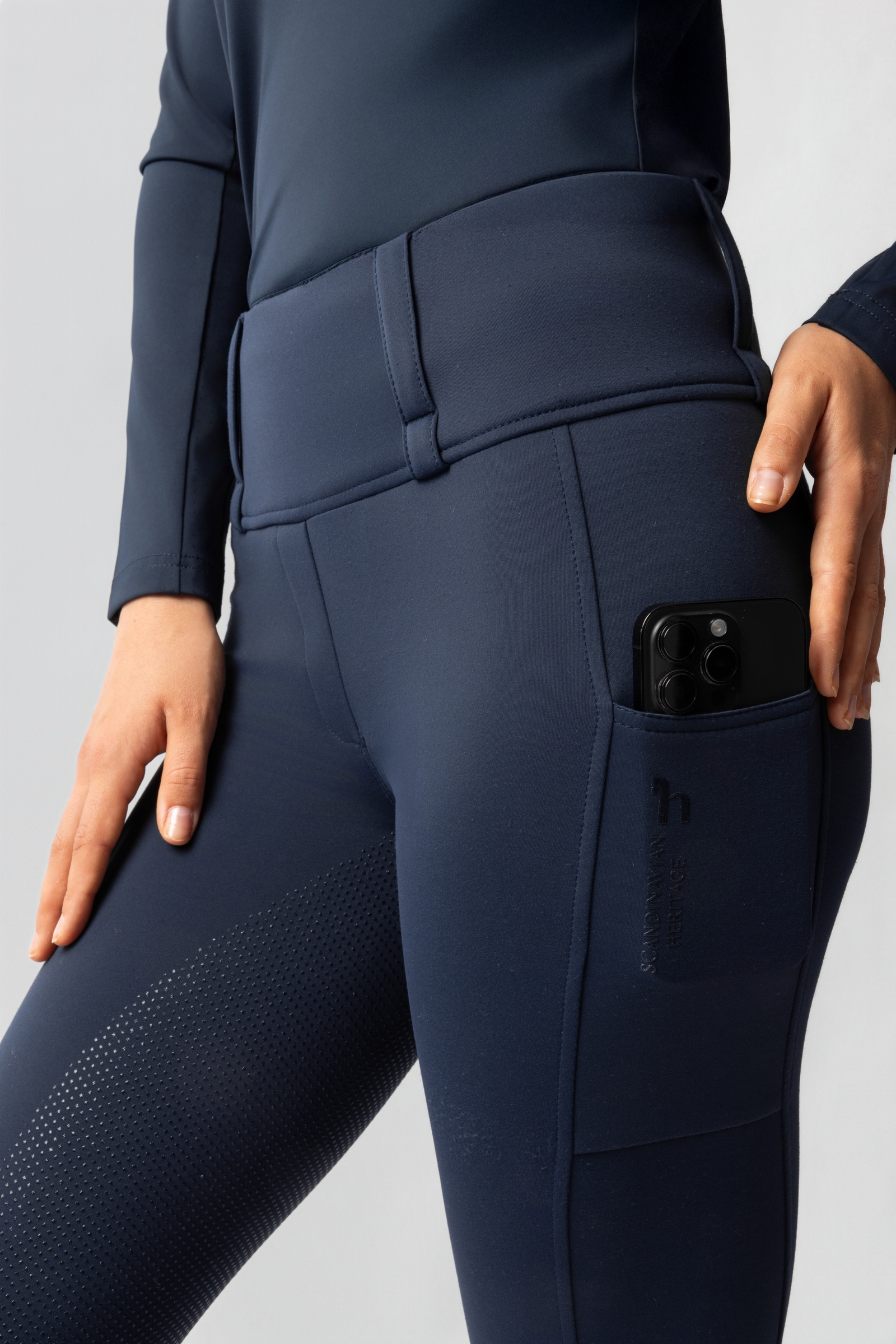 Horze Anya Hybrid Thermotights met Fullgrip