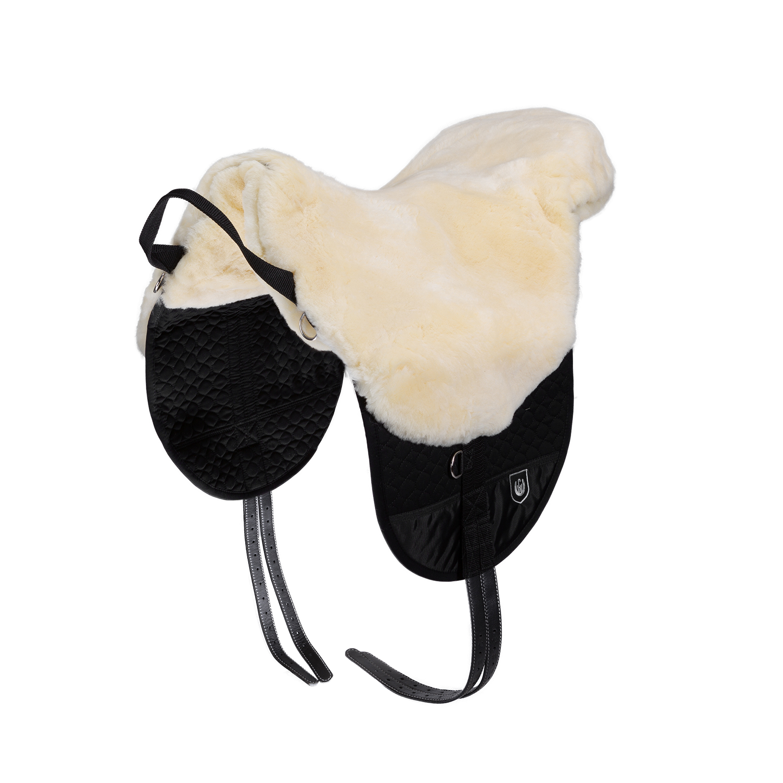 Off-White/Black Christ Lamsvel zadel Basic Plus