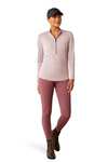 Ariat Breathe damesfunctioneel shirt met lange mouwen en 1/4 ritssluiting