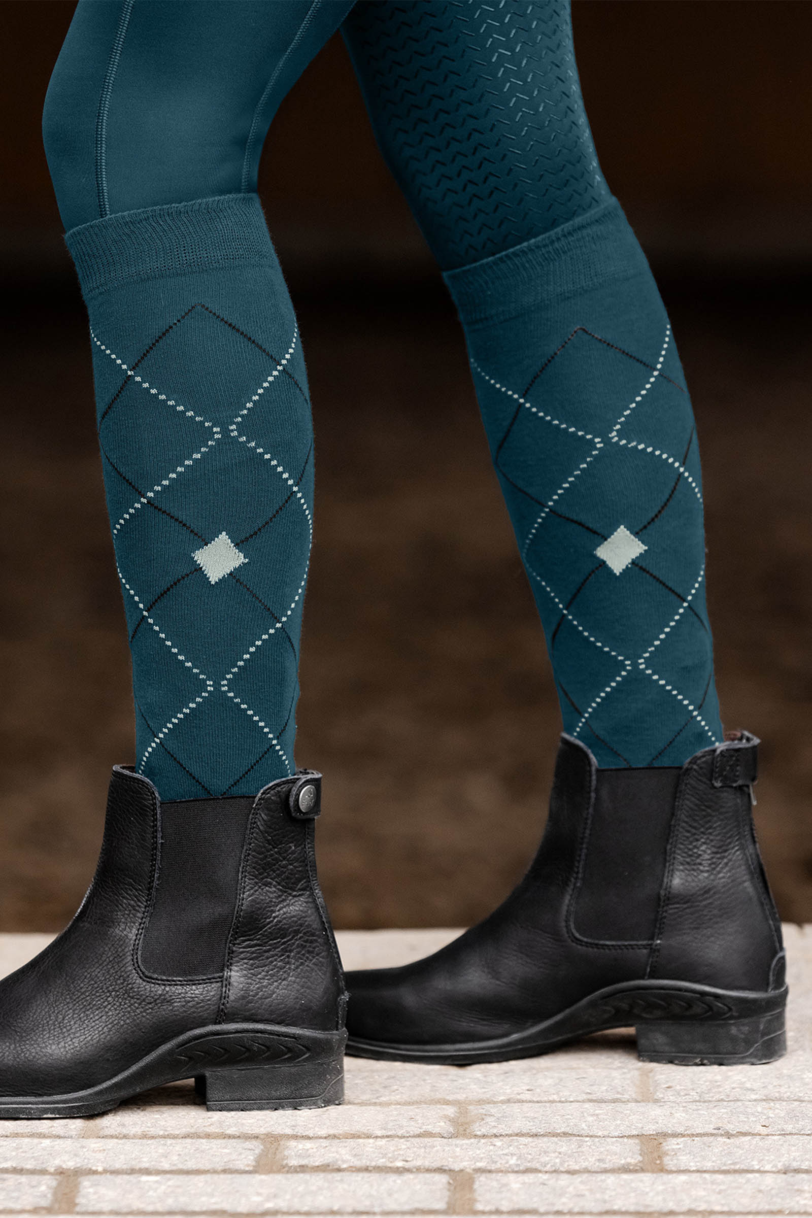 ELT Argyle Breathable Riding Socks