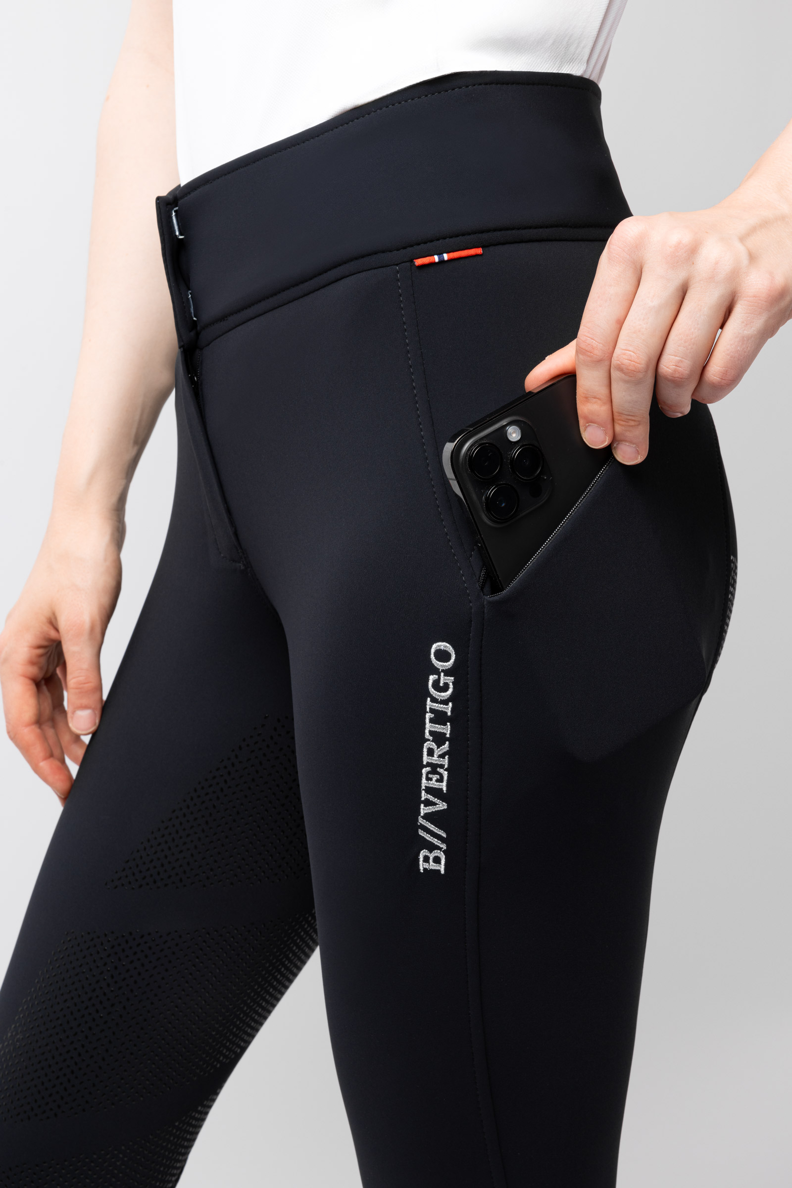 B Vertigo Justine Thermo dames rijbroek met siliconen full seat