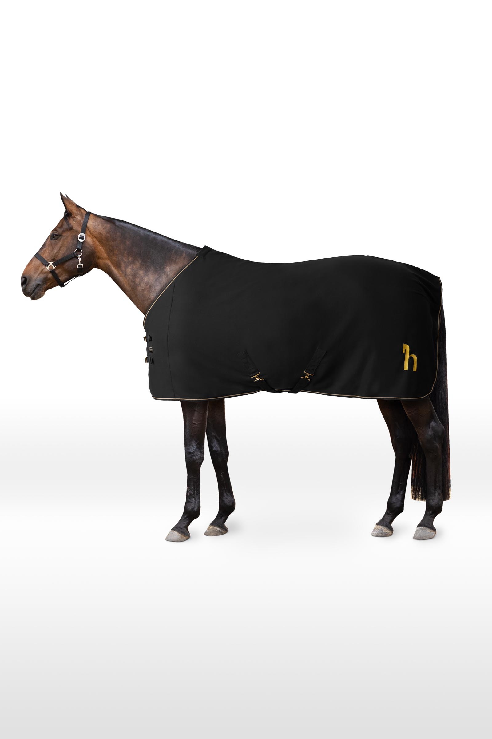 Black Horze Fleece Cooler deken