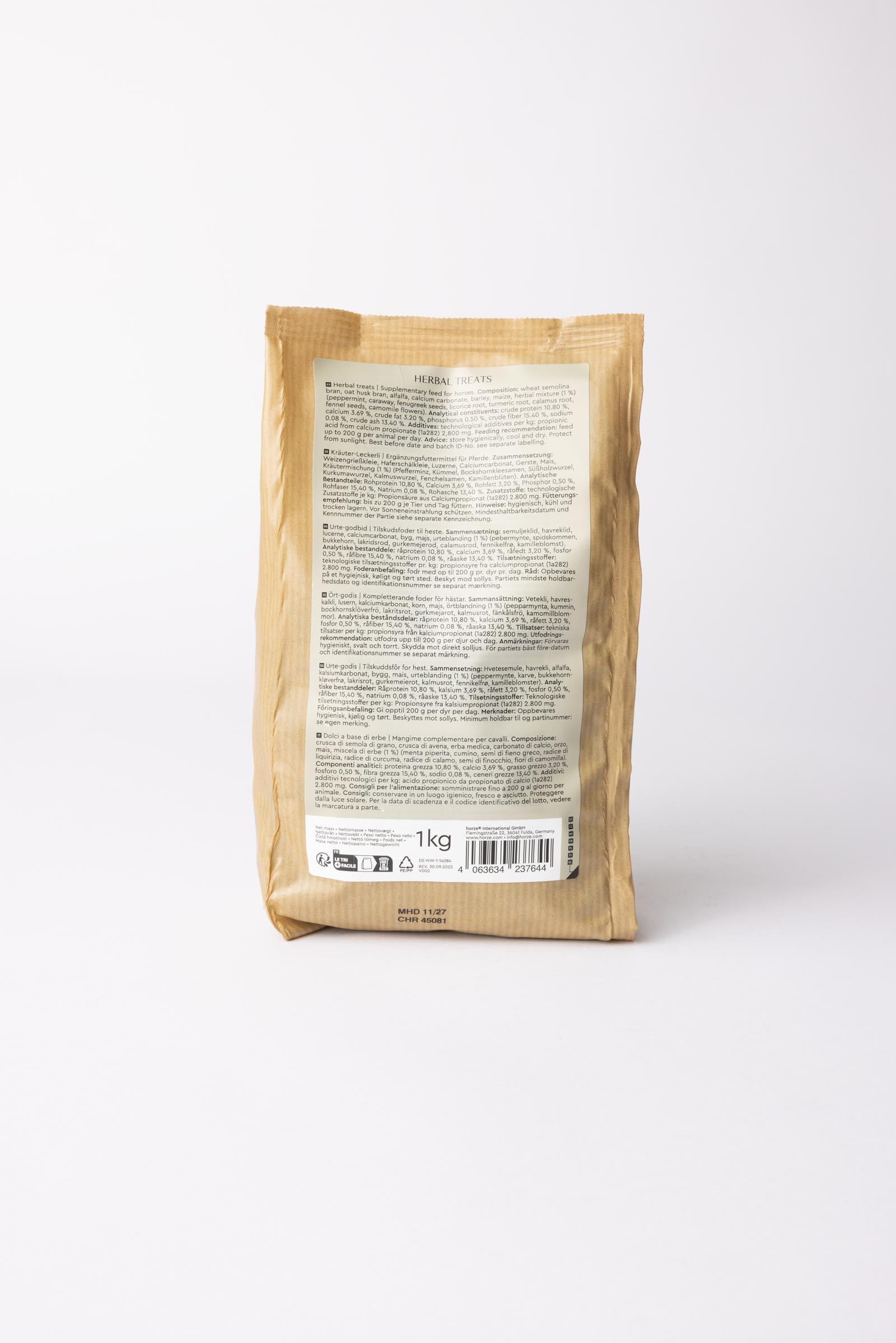 Horze Biscuits Herbs, paardensnoepjes, 1 kilo