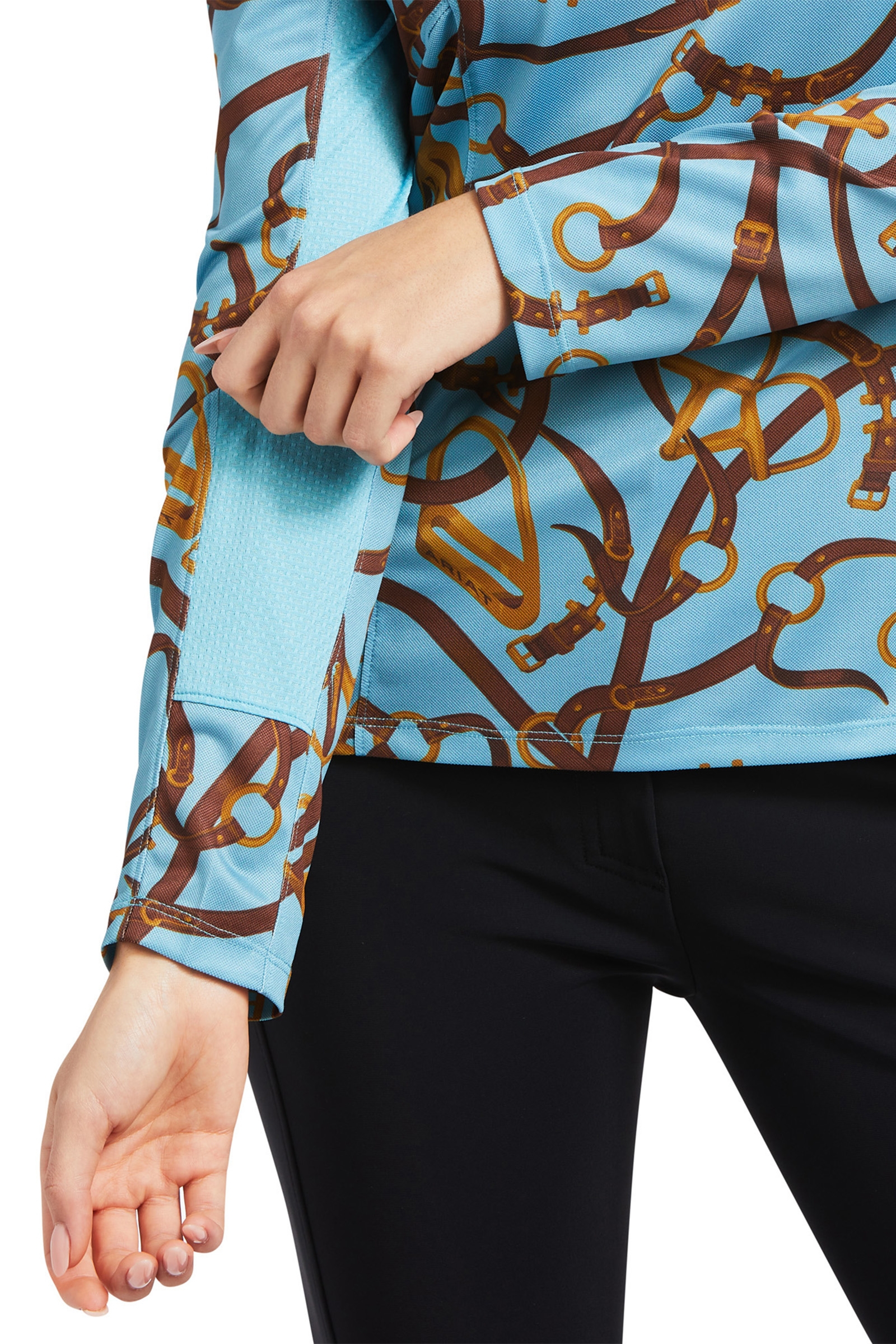 Ariat Sunstopper 2.0 1/4 rits Basislaag Shirt, dames