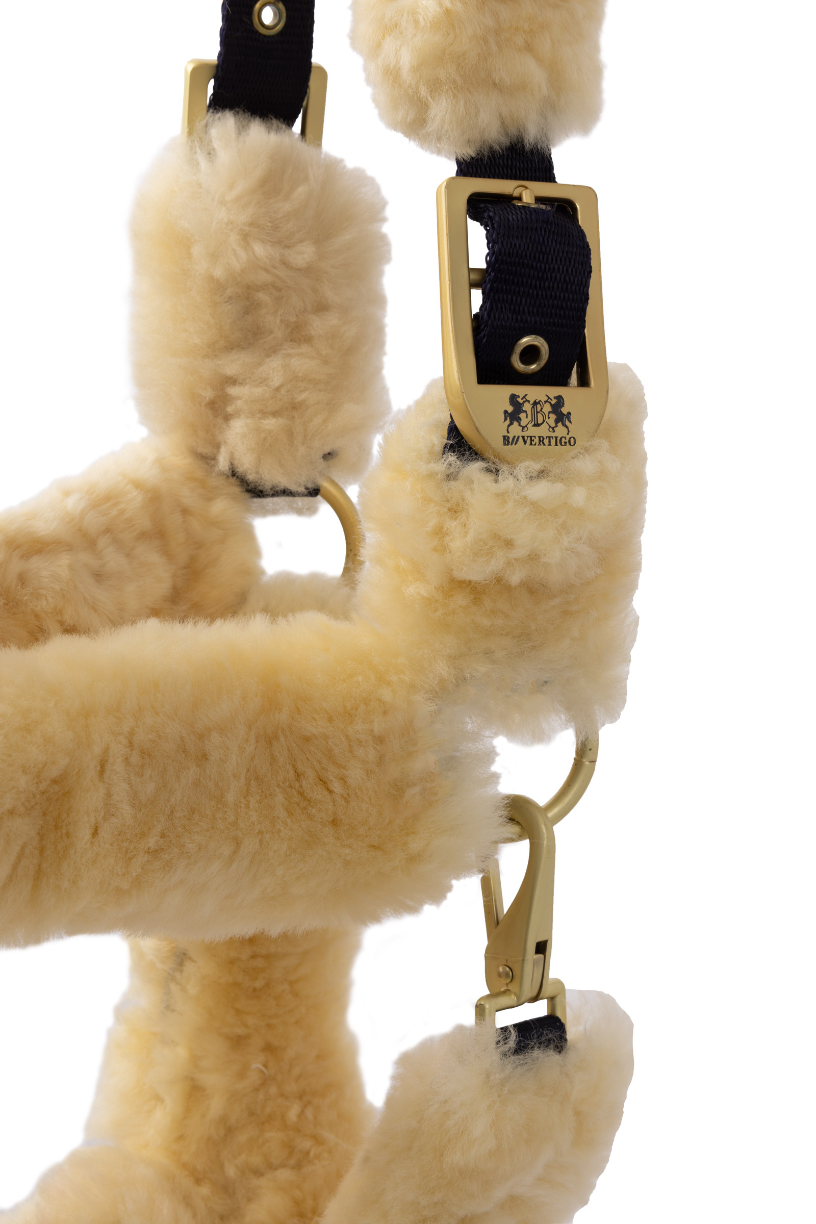B Vertigo Tremblant Halster met lamsvel