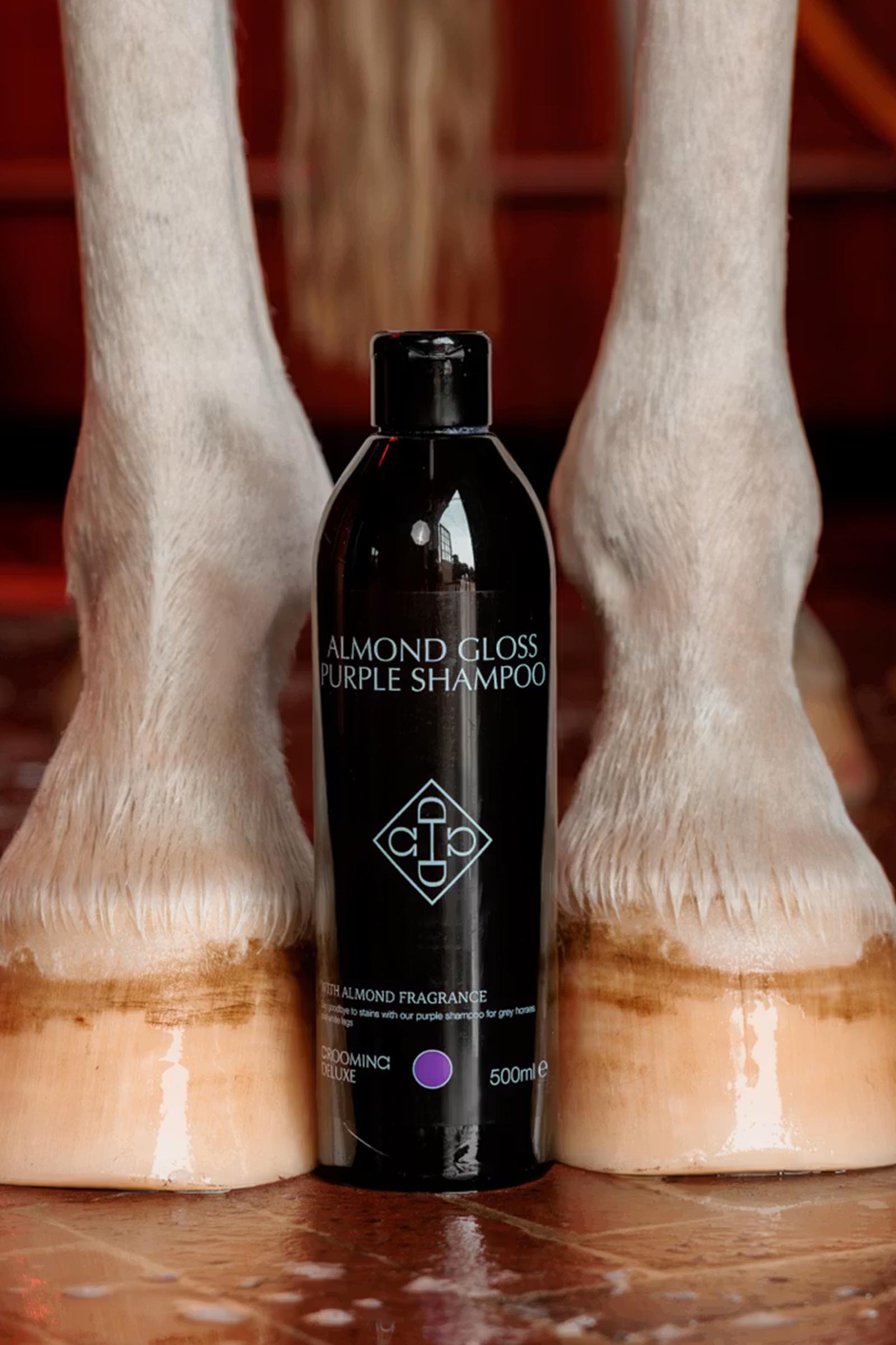 Grooming Deluxe Amandel gloss paarse shampoo, 500 ml