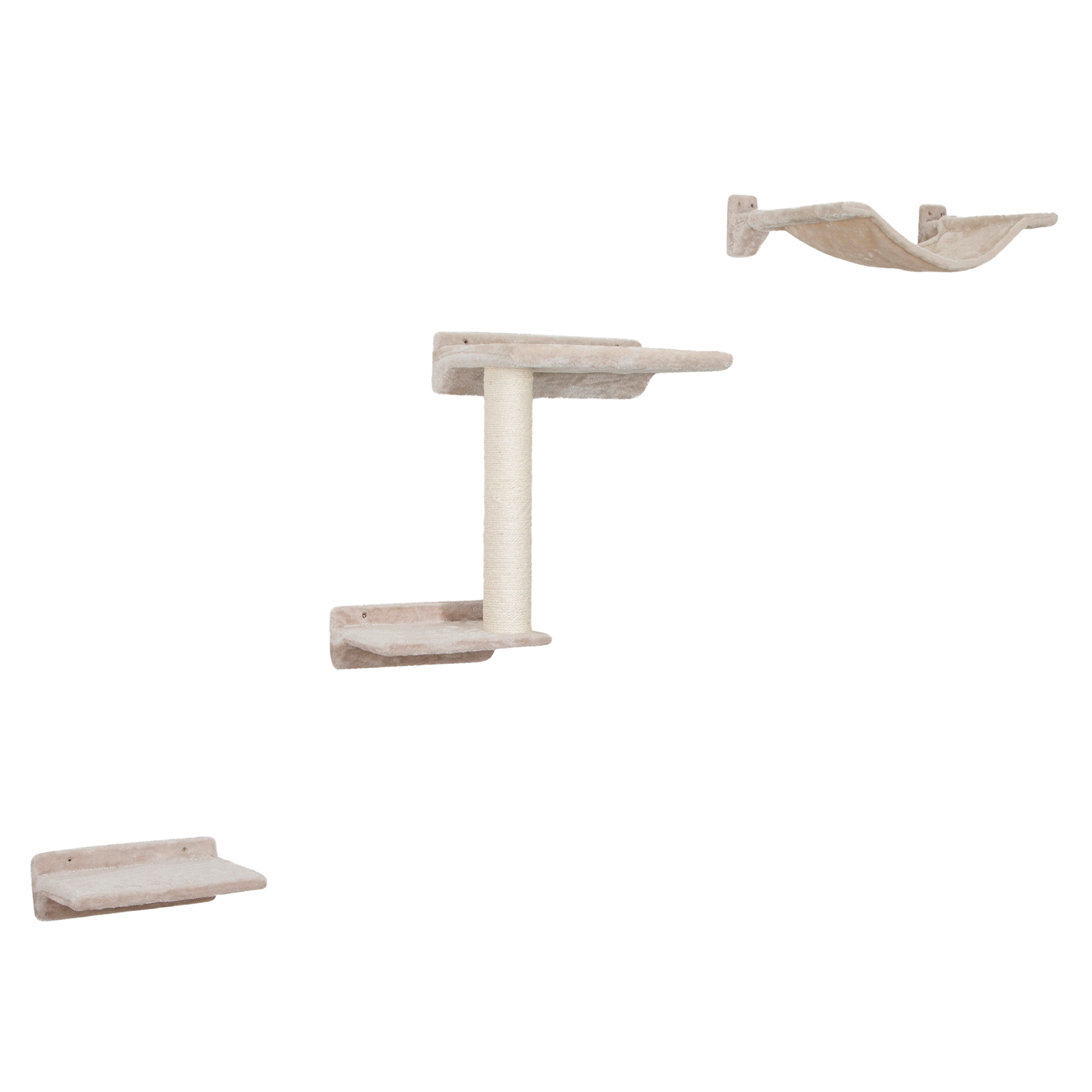 Kerbl Klimwand voor katten Zugspitze, 5-delig, beige