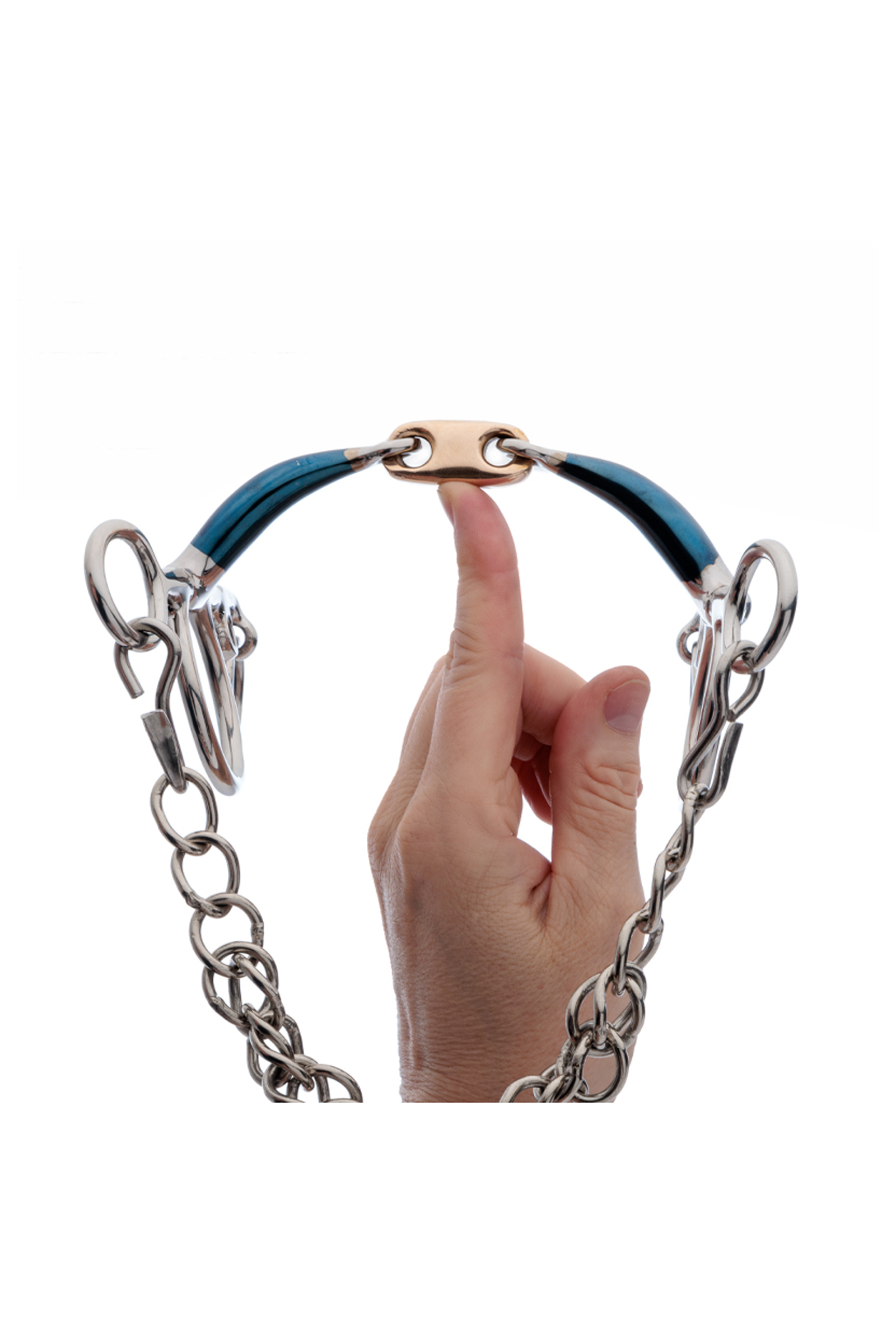 Kavalkade ergonomisch pelhambit, dubbelgebroken met Lock Up, lang, 14 mm