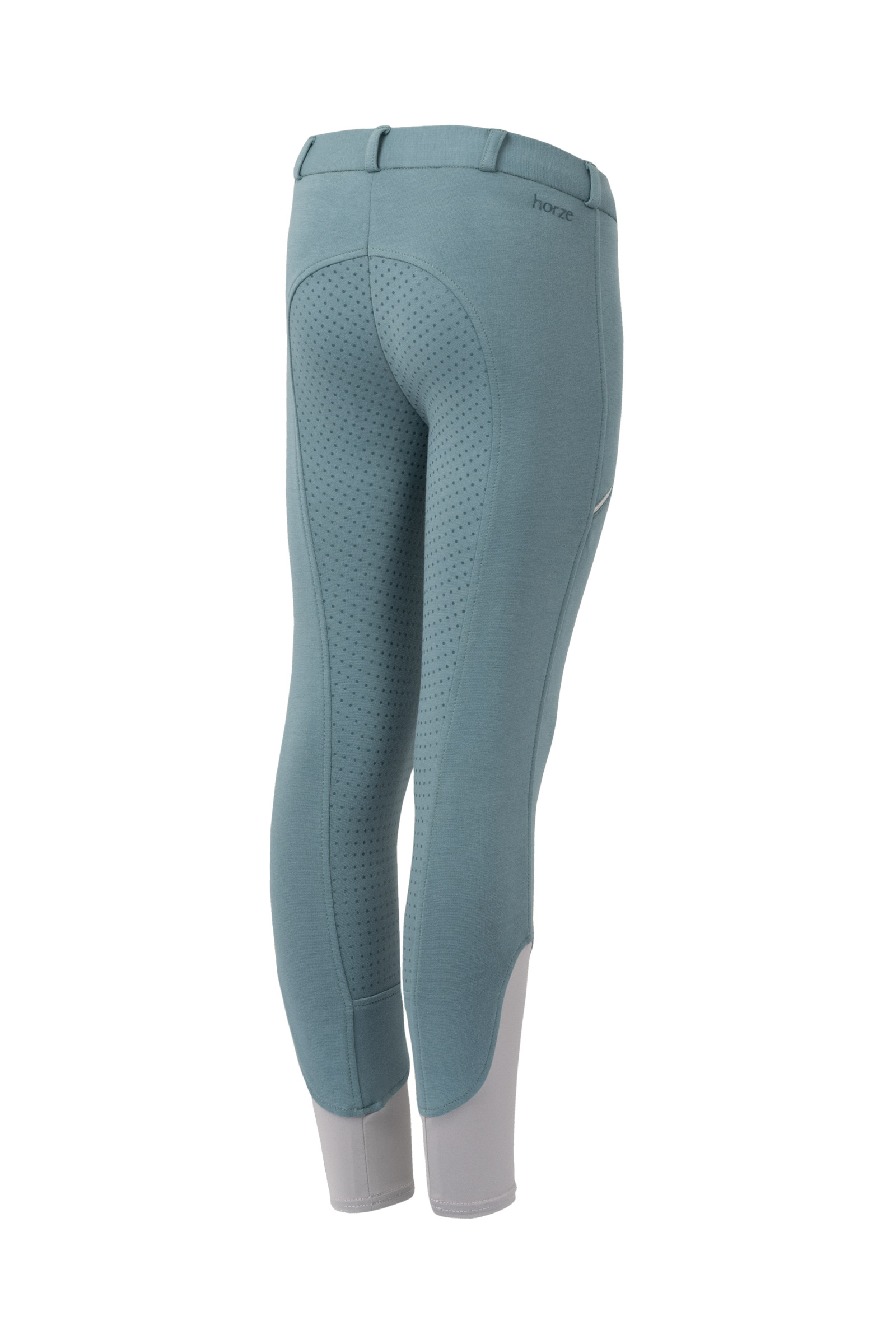 arctic blue Horze Felicia kinder fullseat rijlegging