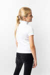 Horze Christel Geplooid Wedstrijdshirt, korte mouwen, kinderen