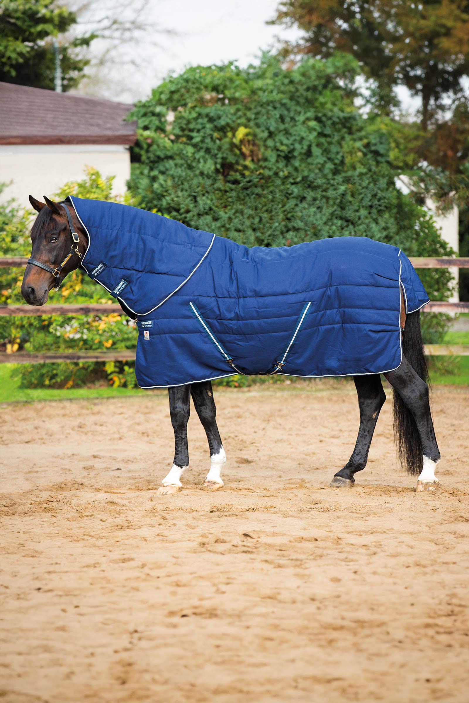 Horseware Rambo Plus Vari-Layer staldeken met afneembare hals, 450 g