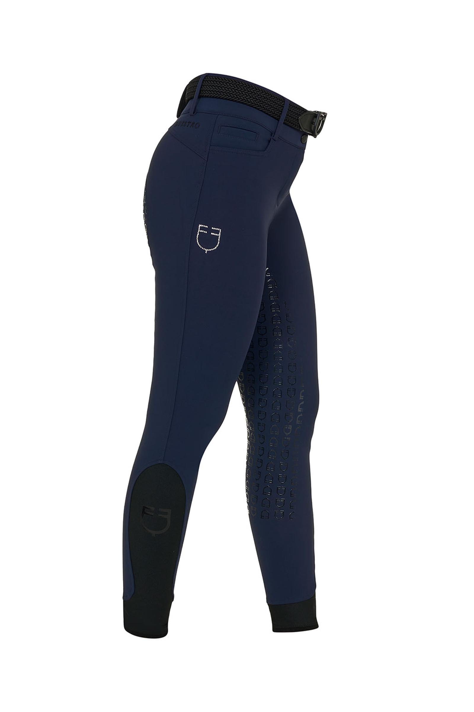 Equestro SS2026 Dames High Waist Stones Logo volledige grip rijbroek  