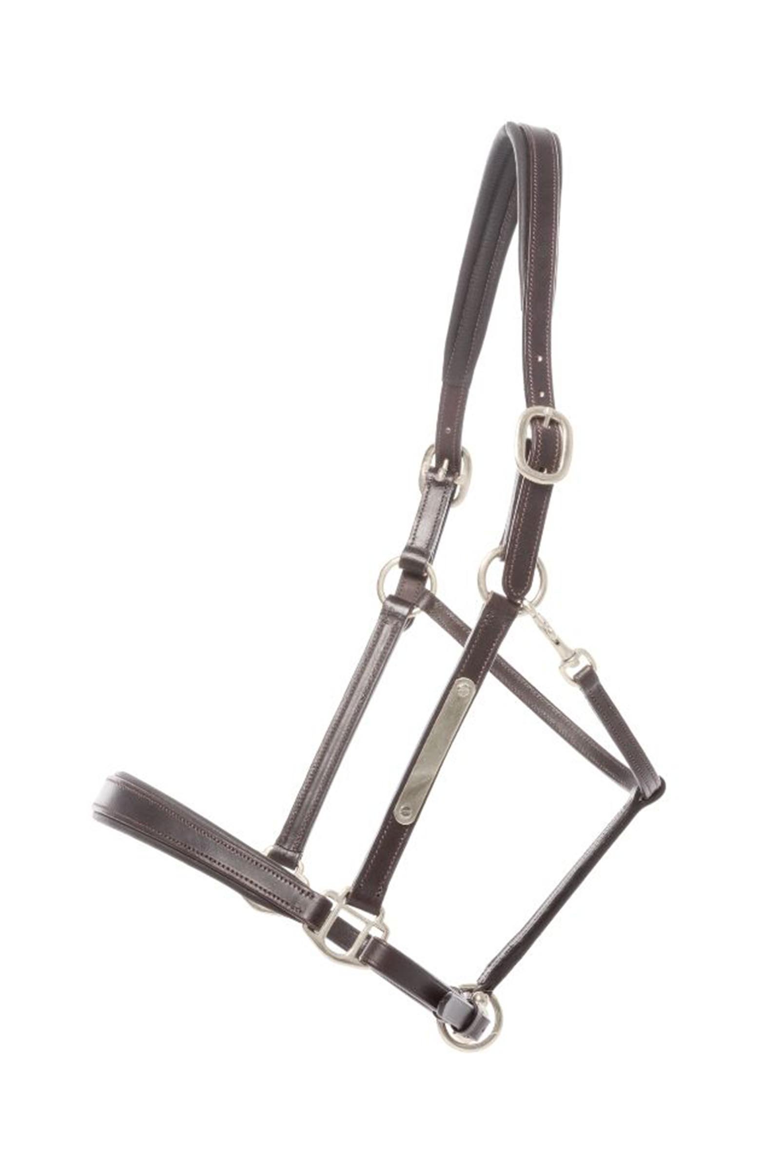 Brown/Silver Kavalkade Bennet leren halster