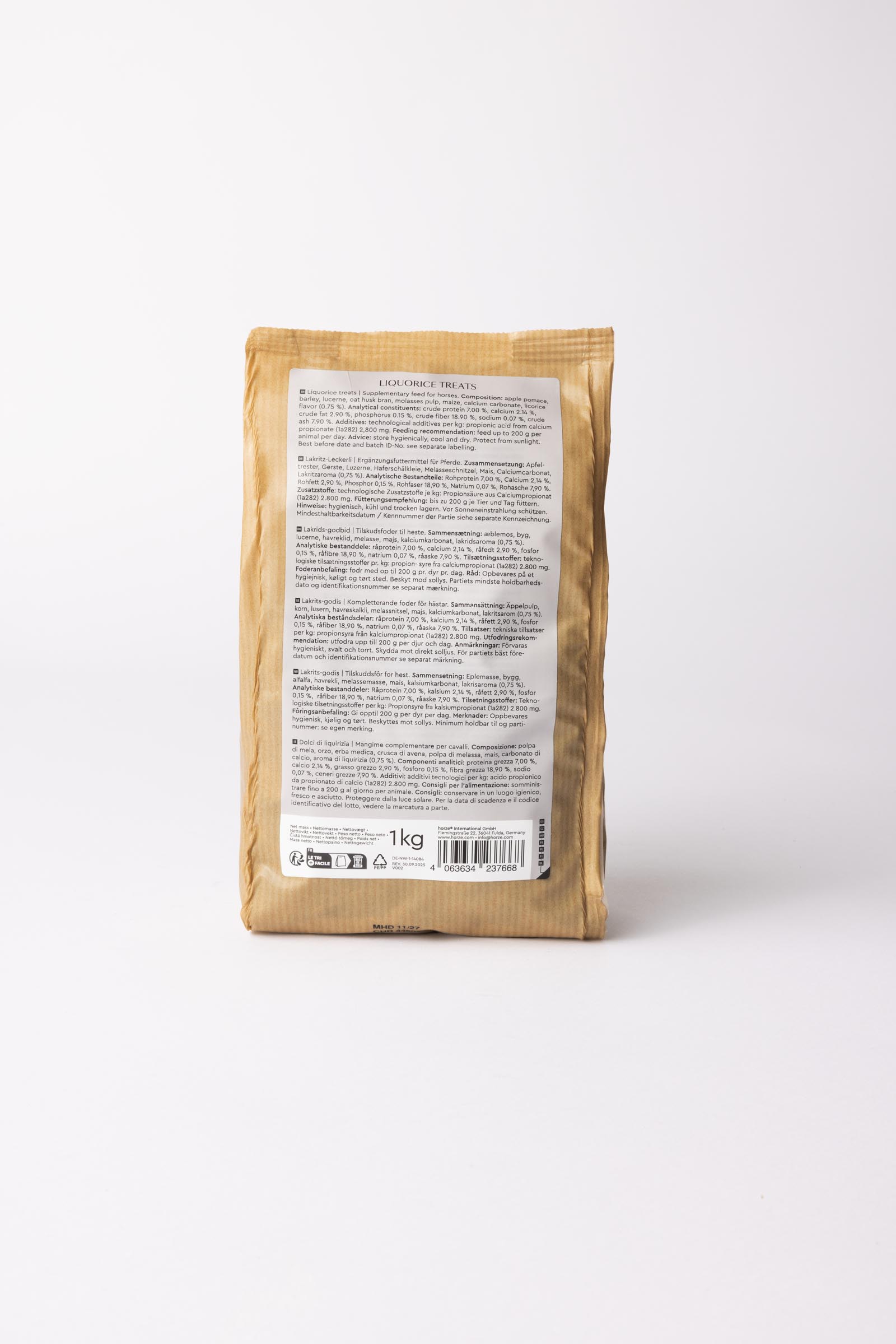 Horze Biscuits zoethout, paardensnoepjes, 1 kilo