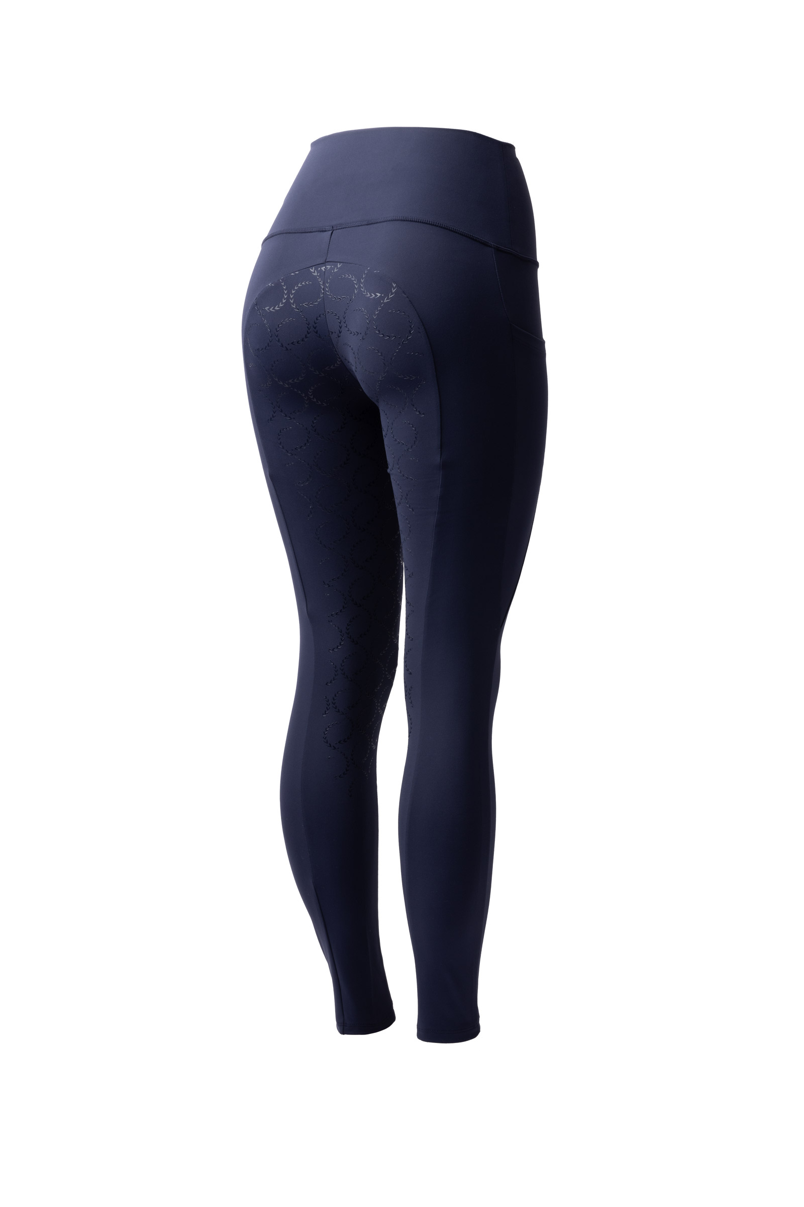 Overture navy Horze Gillian Full Seat Compressie Tights, dames