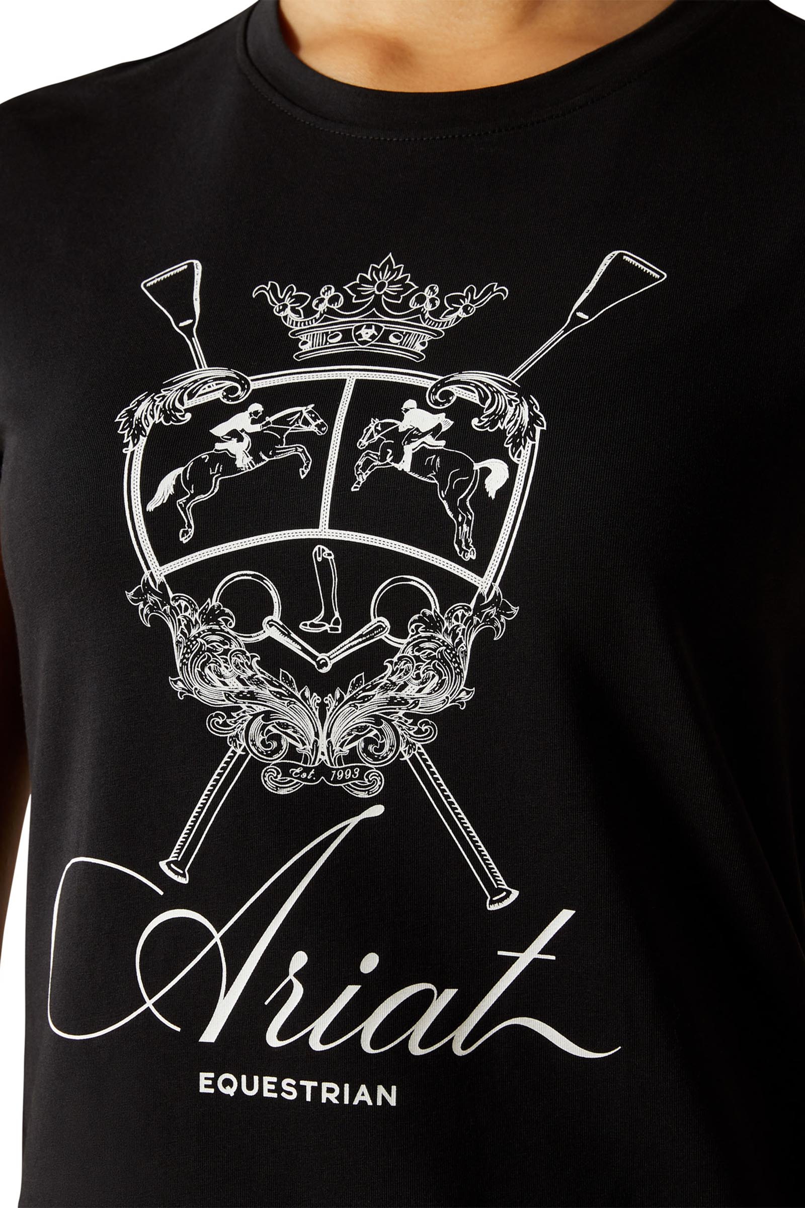 Ariat Ritzy Logo kindershirt met korte mouwen