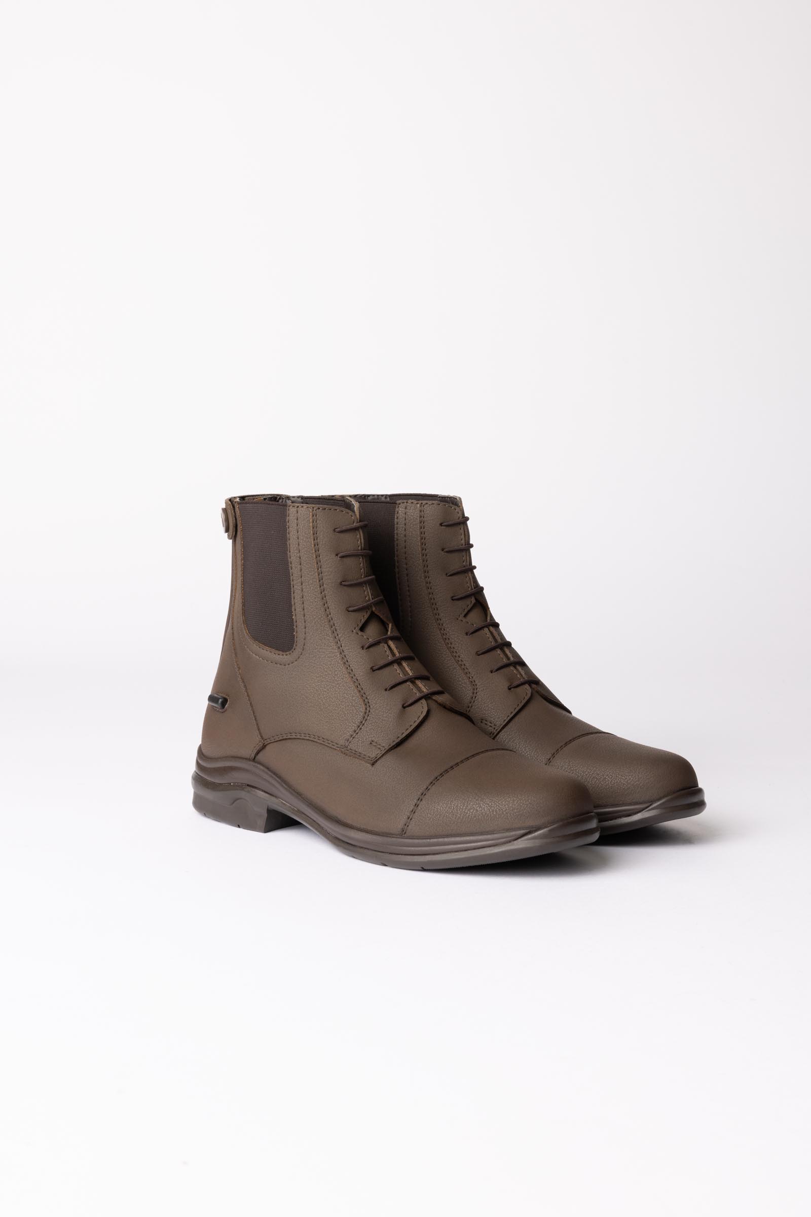 Dark Brown Horze Sheffield jodhpurs van veganistisch leer