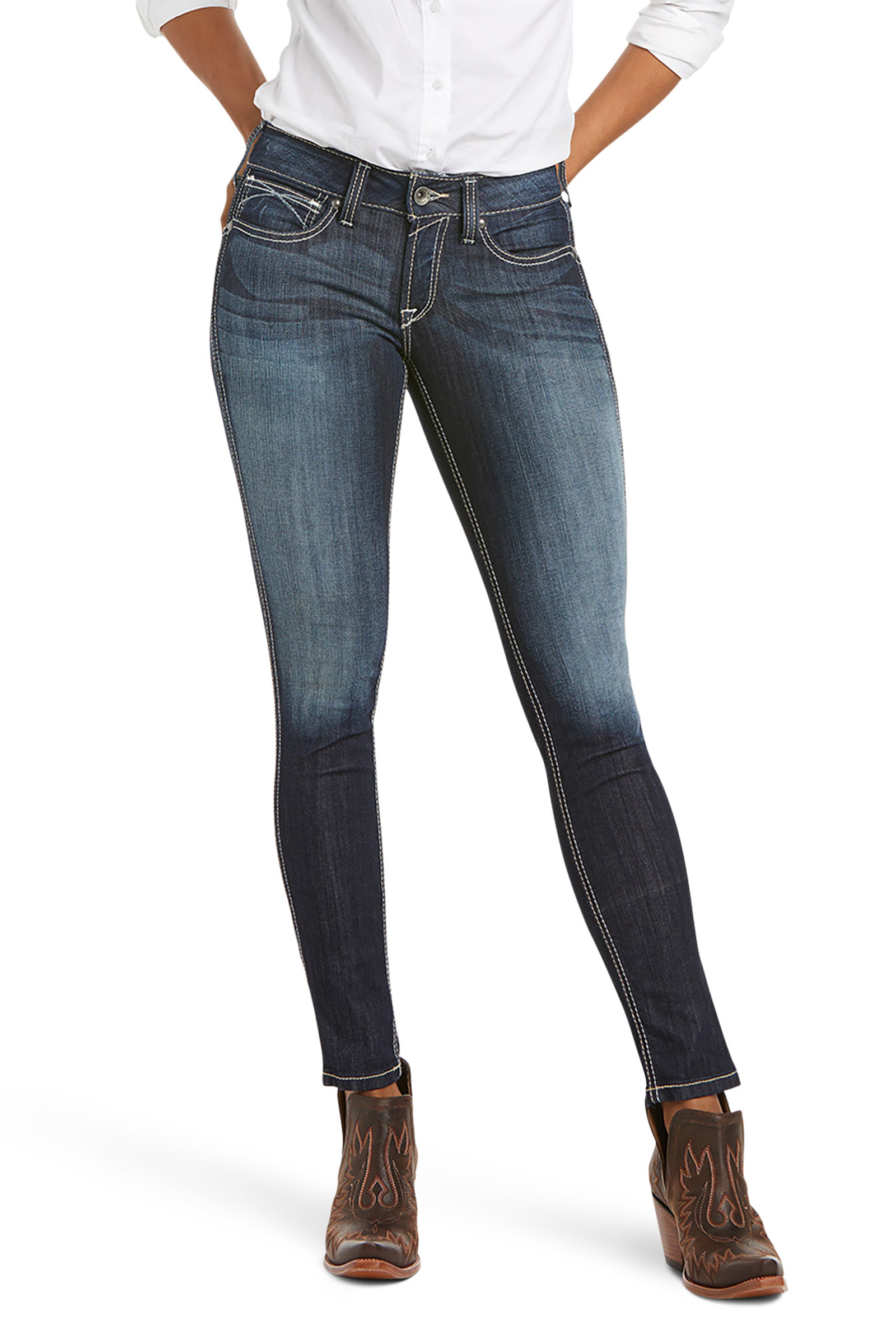 Ariat Ella R.E.A.L dames stretch skinny jeans met middelhoge taille