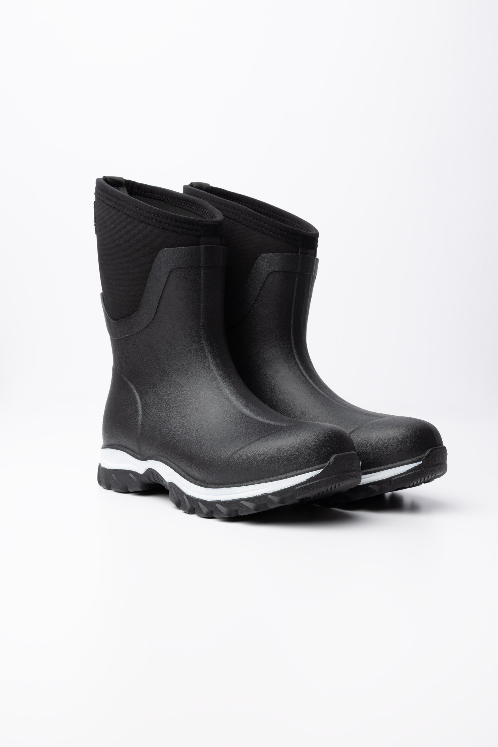 Black/White Horze Morgan Middelhoog neopreen stalboots