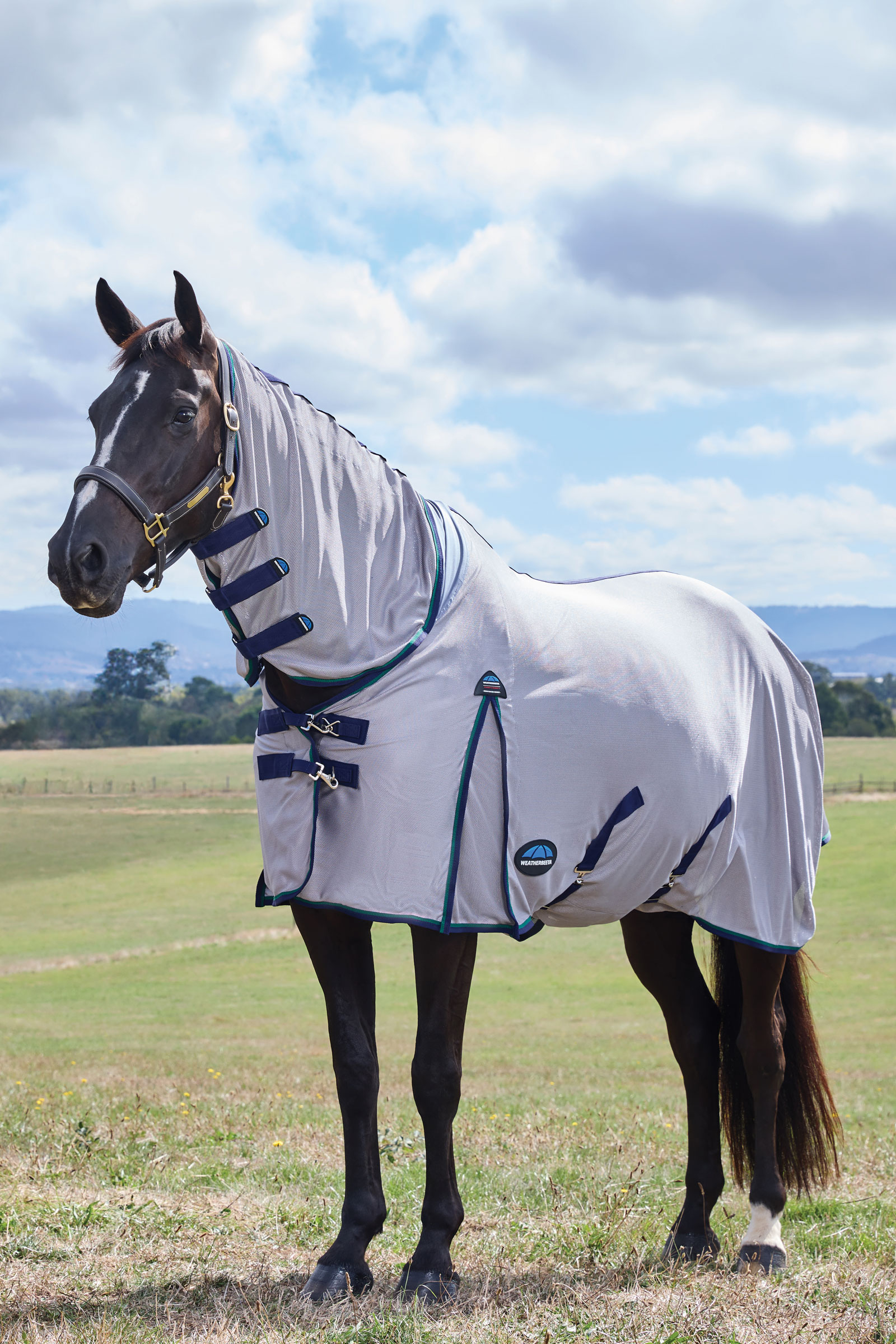 Weatherbeeta ComFiTec Zephyr Vliegendeken combo met vaste hals, 0 g  