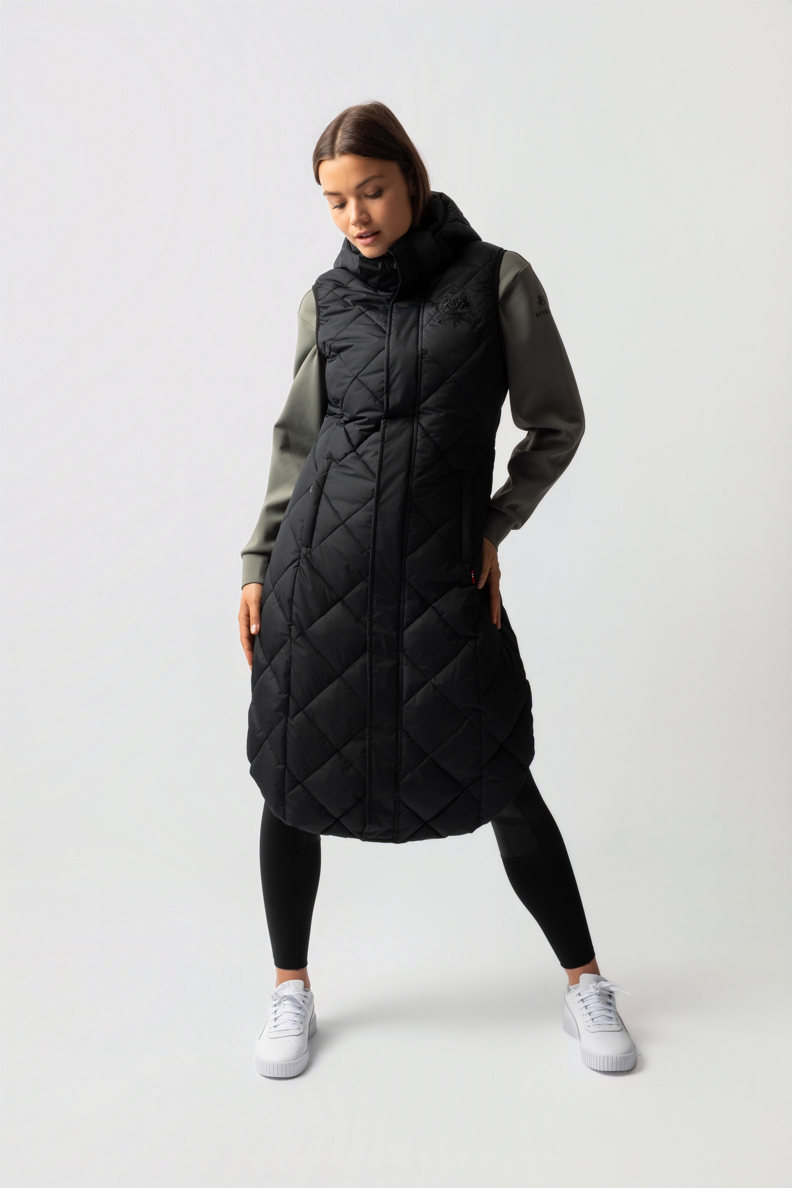 B Vertigo Gem Gewatteerde lange bodywarmer