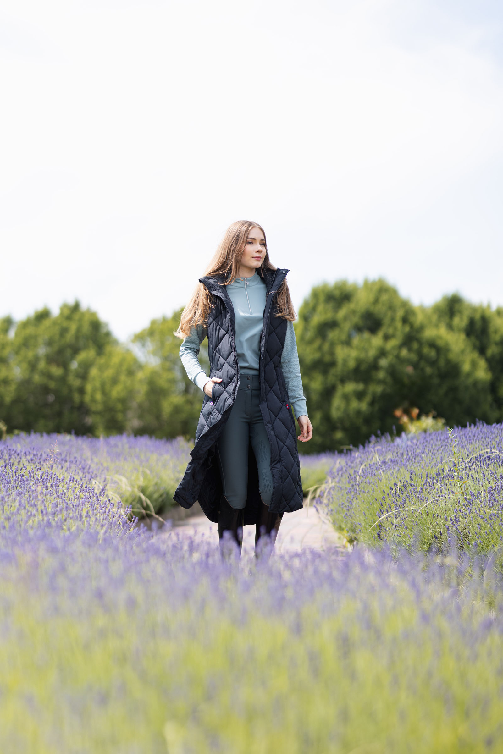 B Vertigo Gem Gewatteerde lange bodywarmer