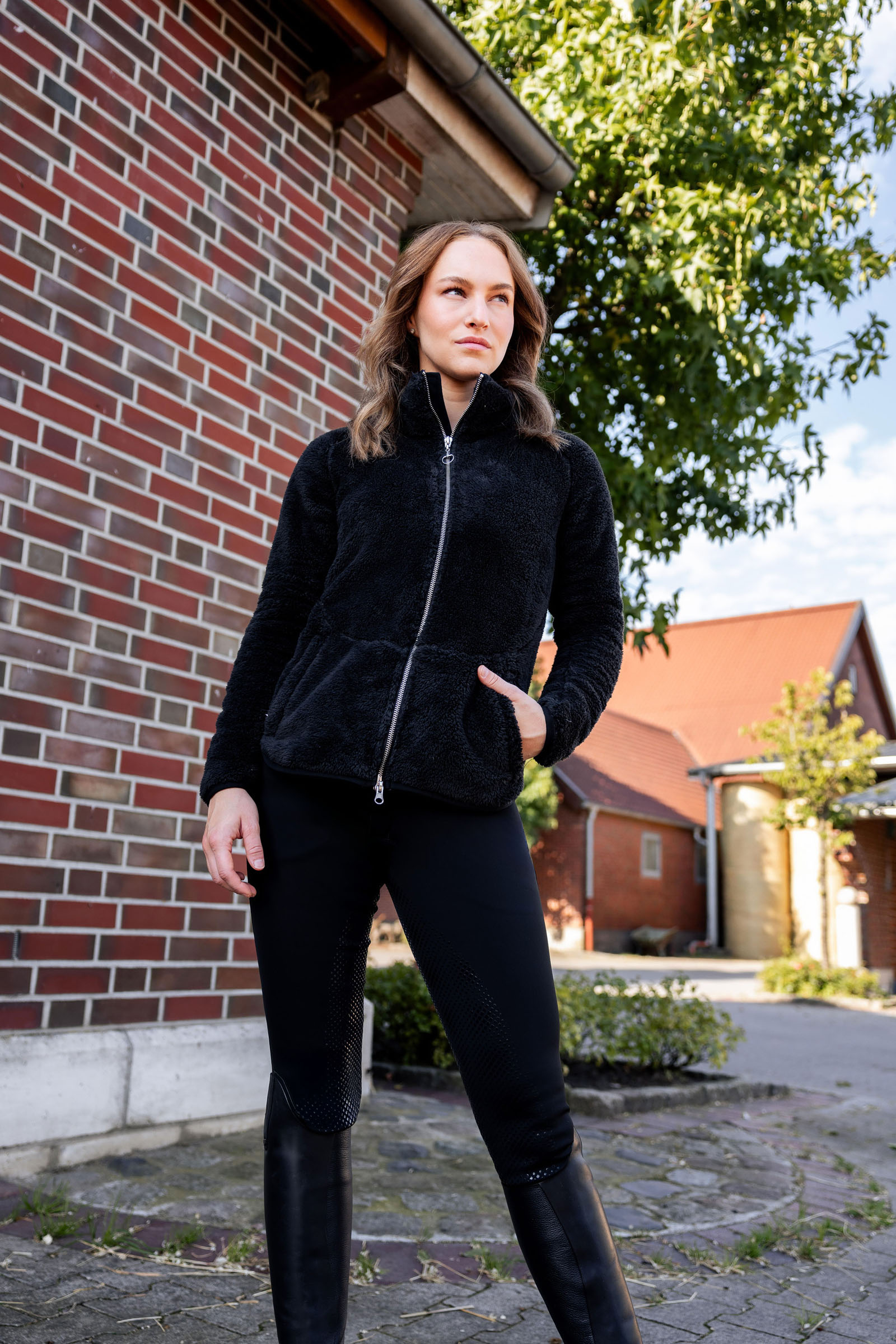 Horze Merida teddy fleecevest, dames