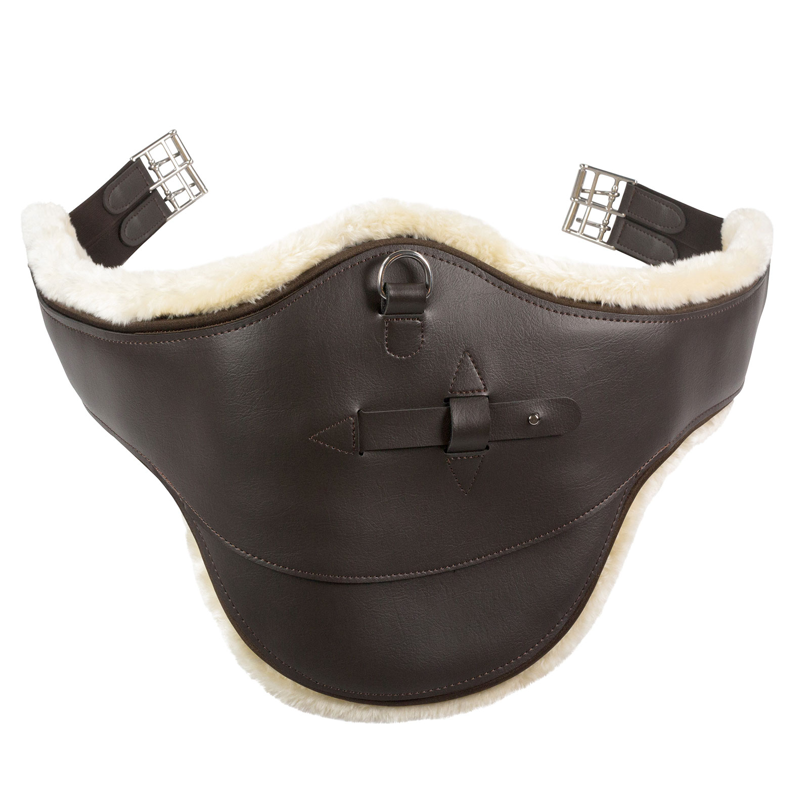 Dark Brown Horze Atlanta Buikflap met voering