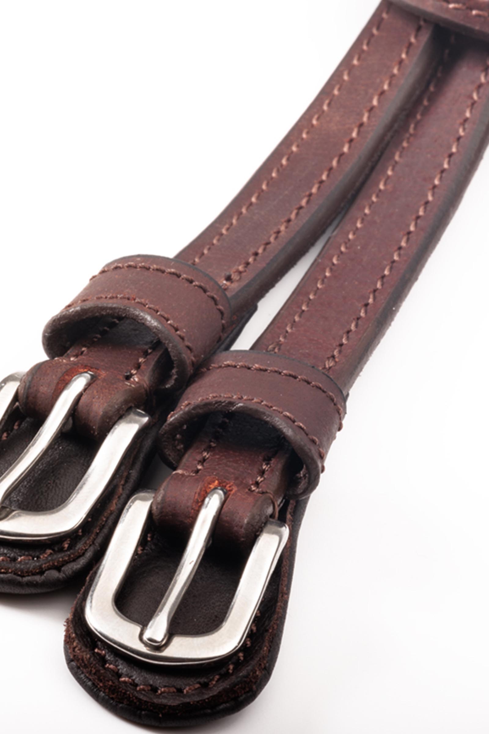 Kavalkade gevoerde spoorriemen, geolied leer