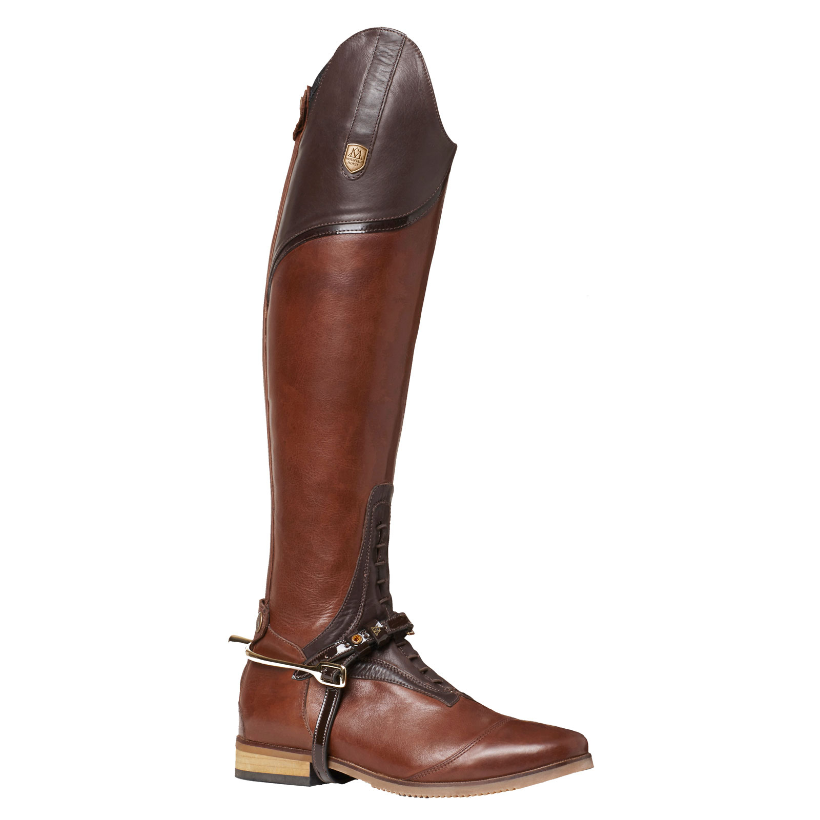 Brown Mountain Horse Jubil&eacute; Patent Sporenriemen